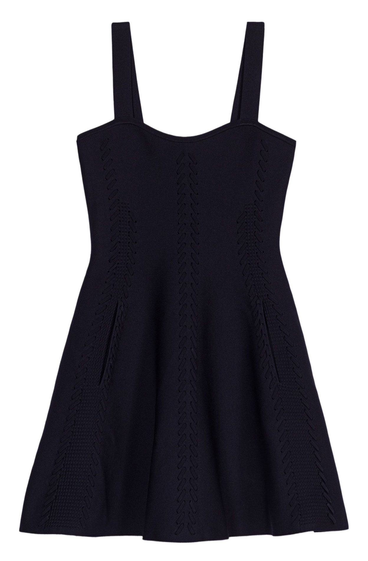 Robe courte patineuse à bretelles MAJE Bleu