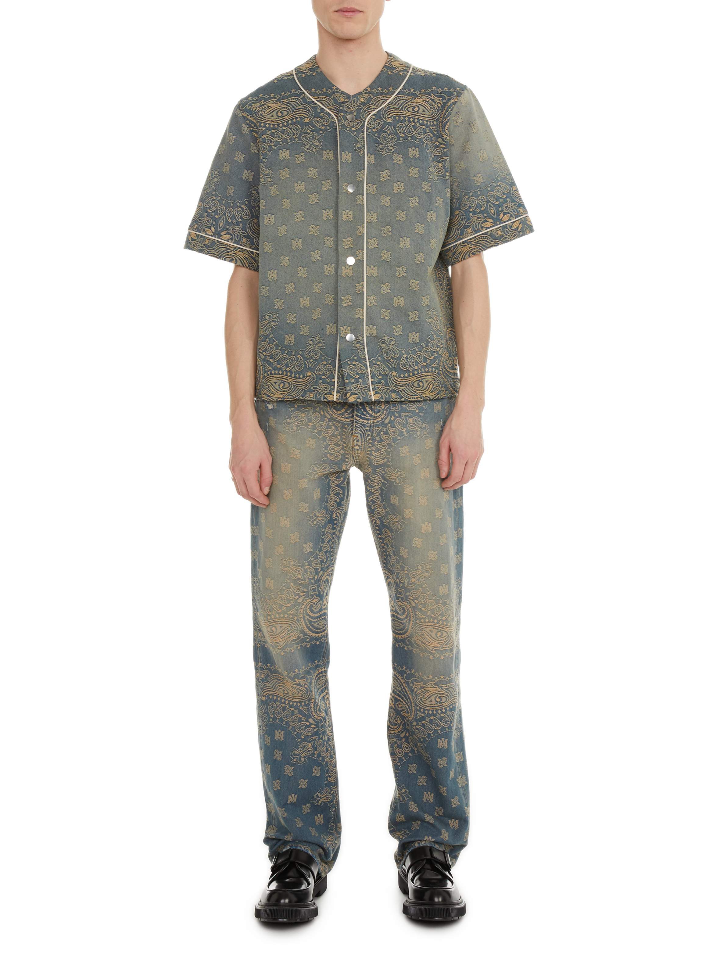 Casquette à logo en coton AMIRI Noir