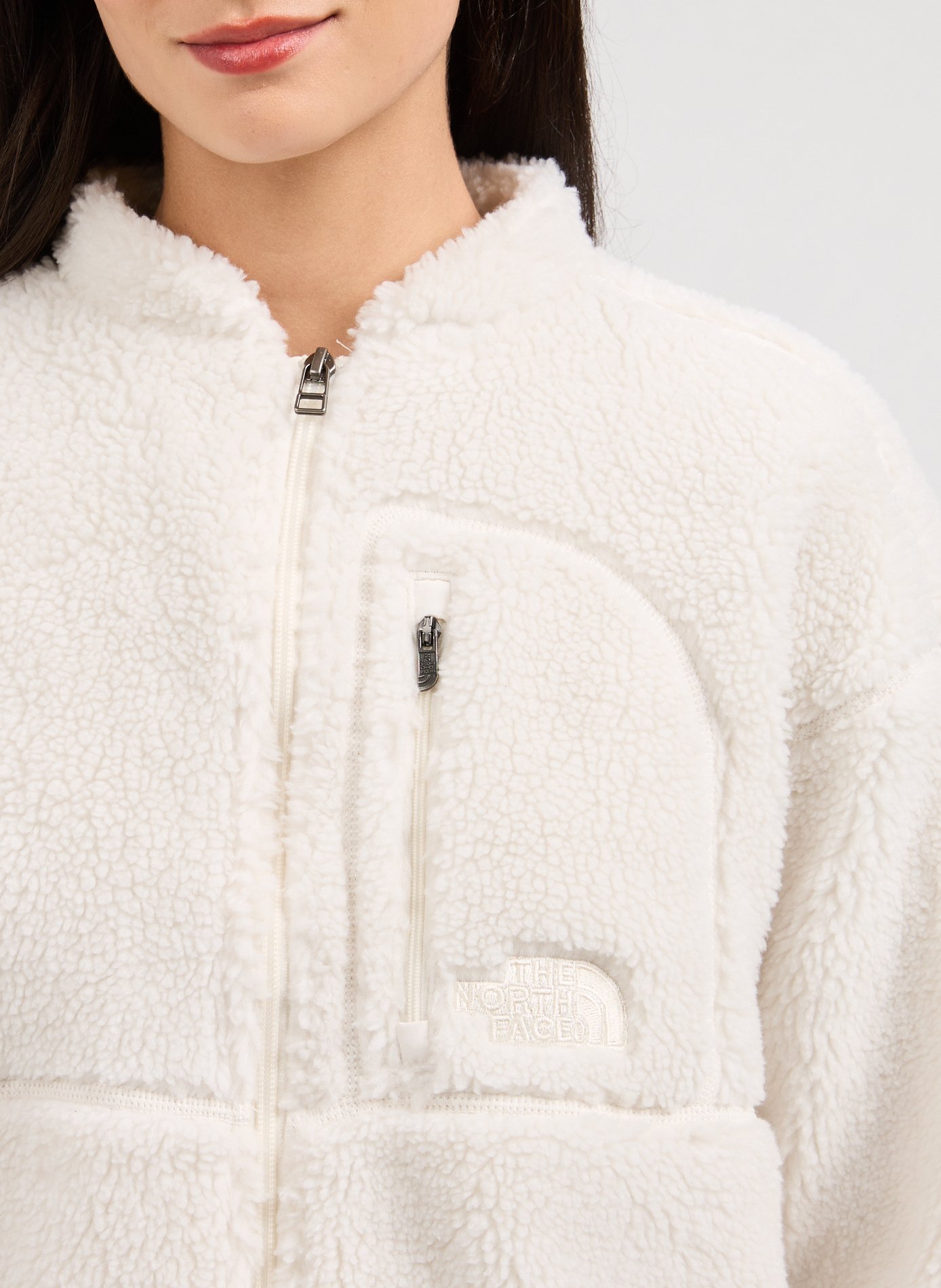 Short sherpa jacket THE NORTH FACE White