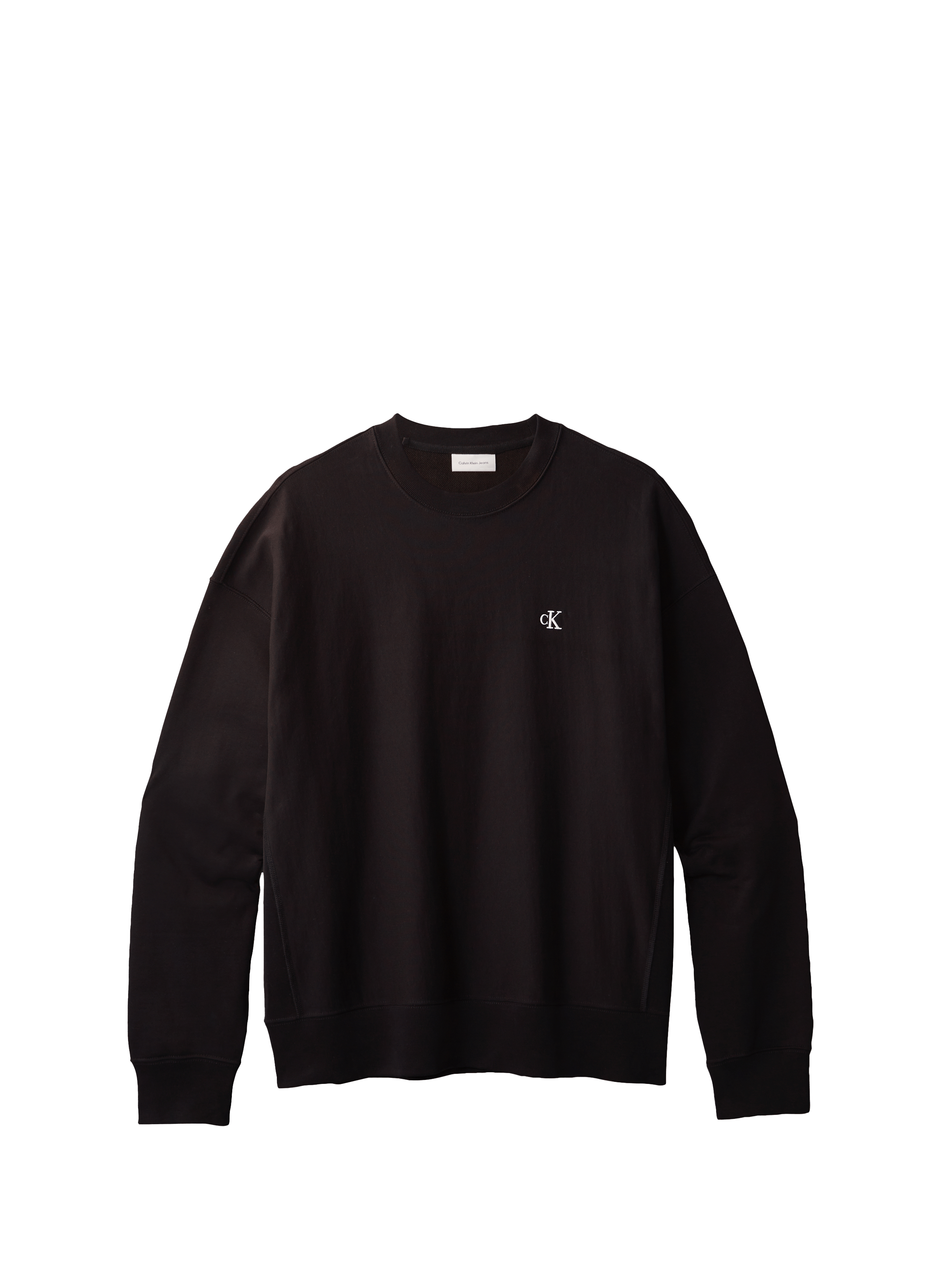 Sweatshirt oversize en tissu éponge de coton CALVIN KLEIN Noir