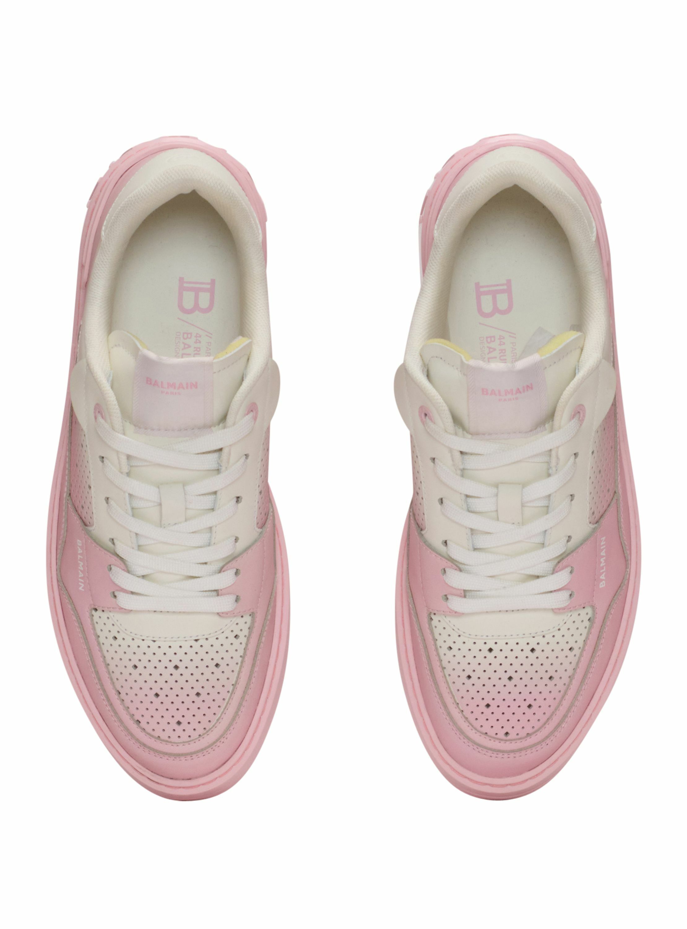 Baskets b-court flip en cuir BALMAIN Rose