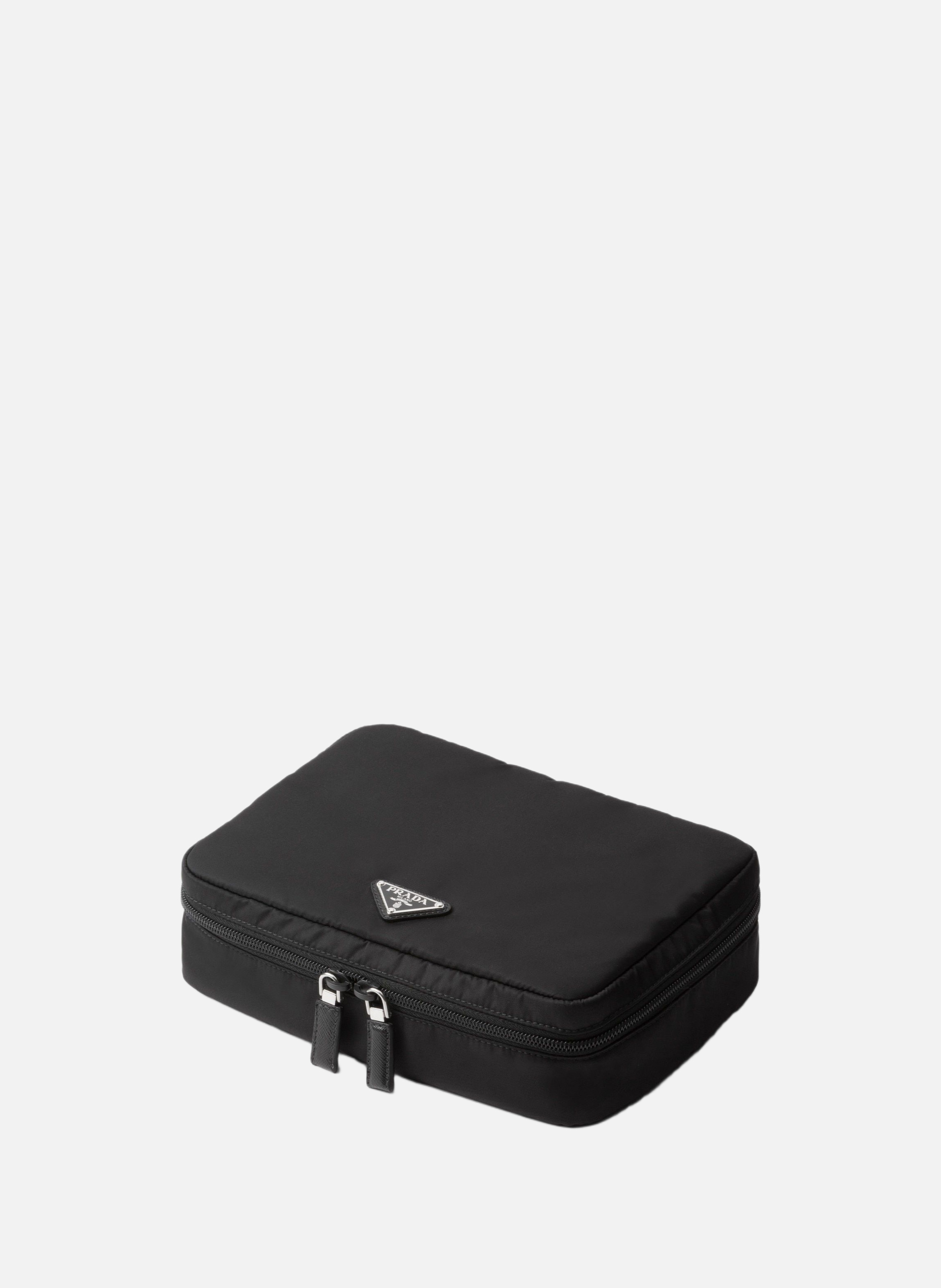Pochette zippée en re-nylon PRADA Noir