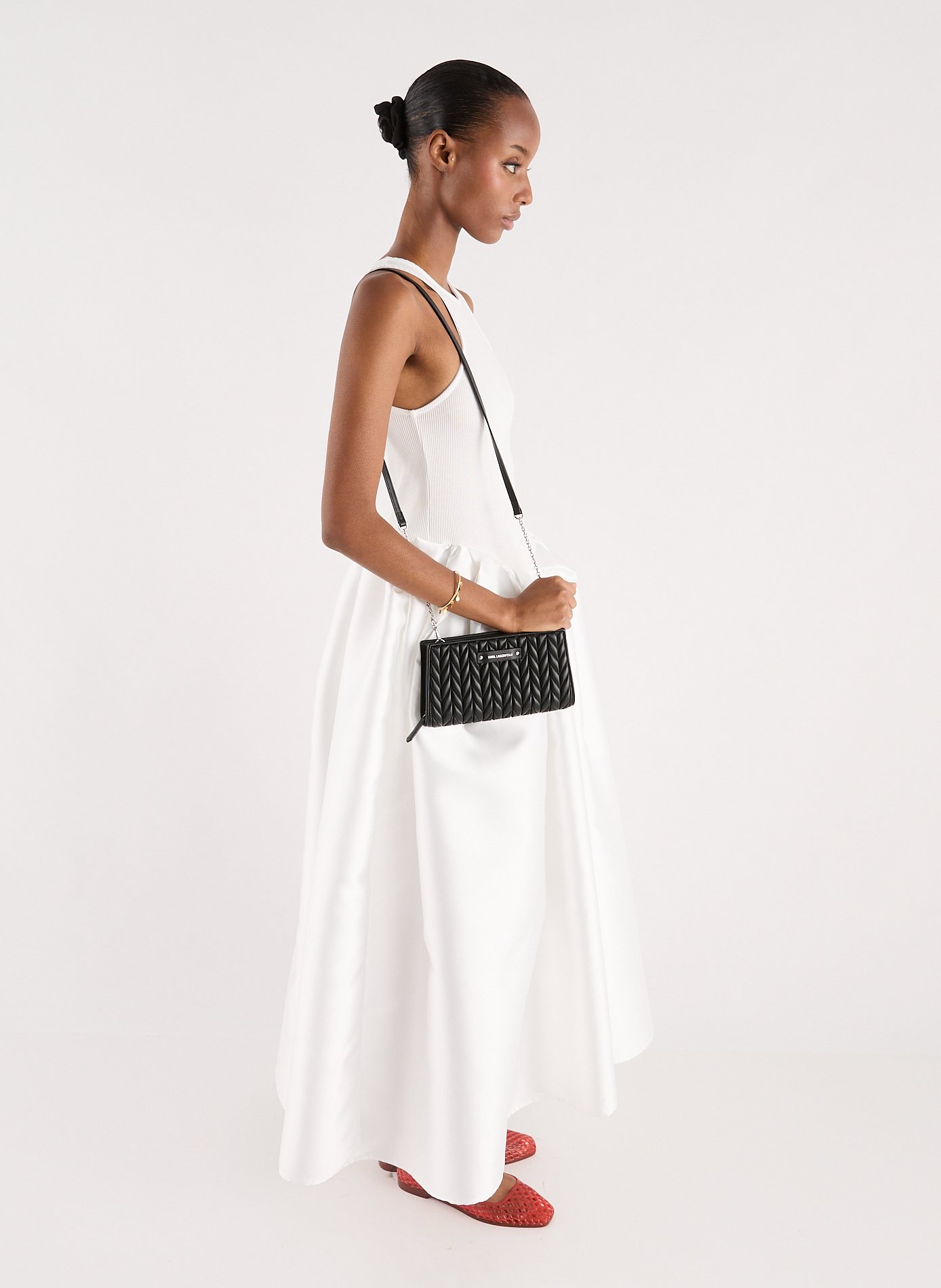 Portefeuille matelassée KARL LAGERFELD Noir