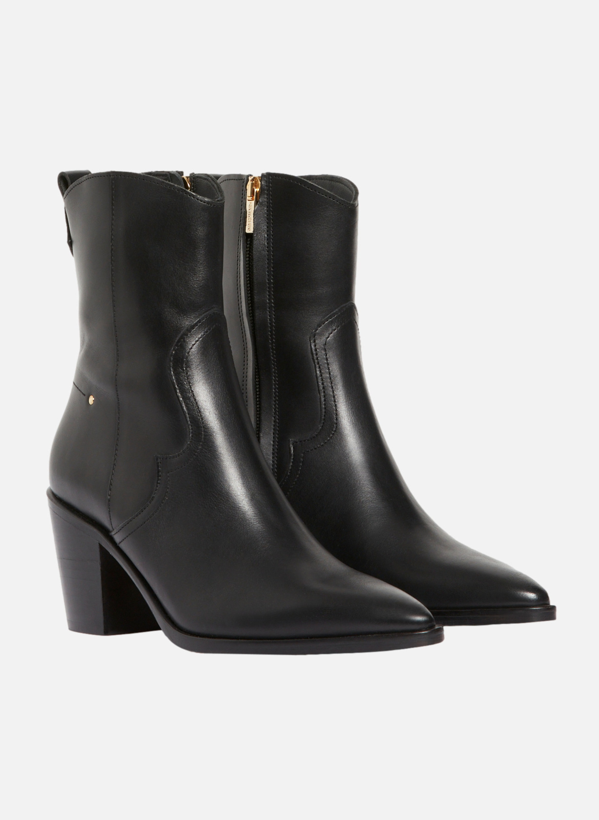 Santiags noir en cuir VANESSA BRUNO Noir