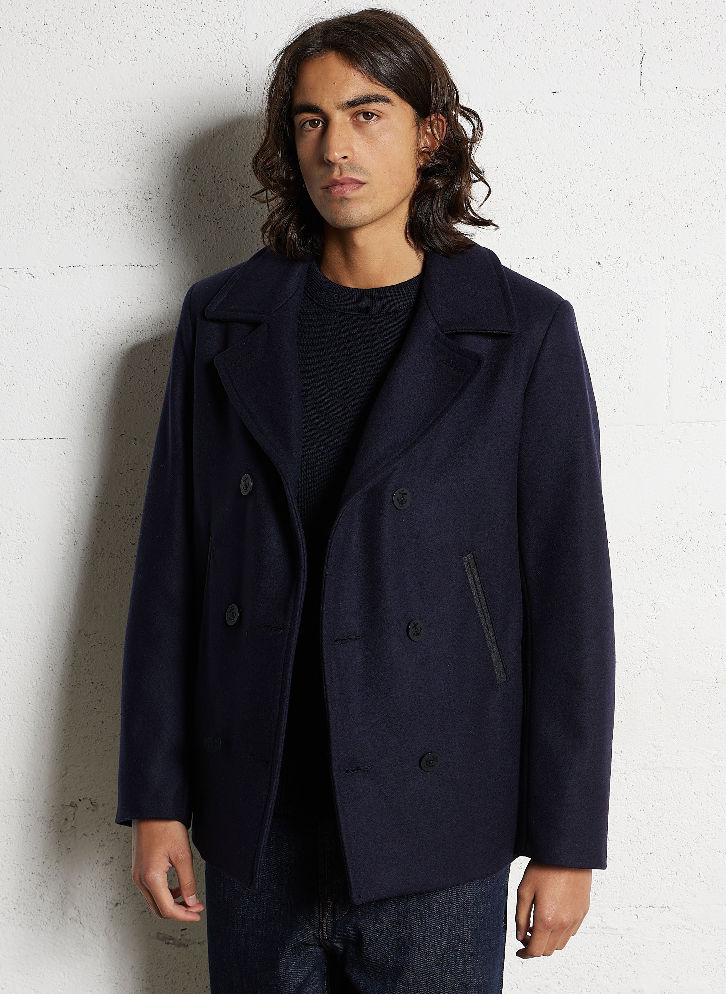 Caban en laine ARMOR-LUX Bleu