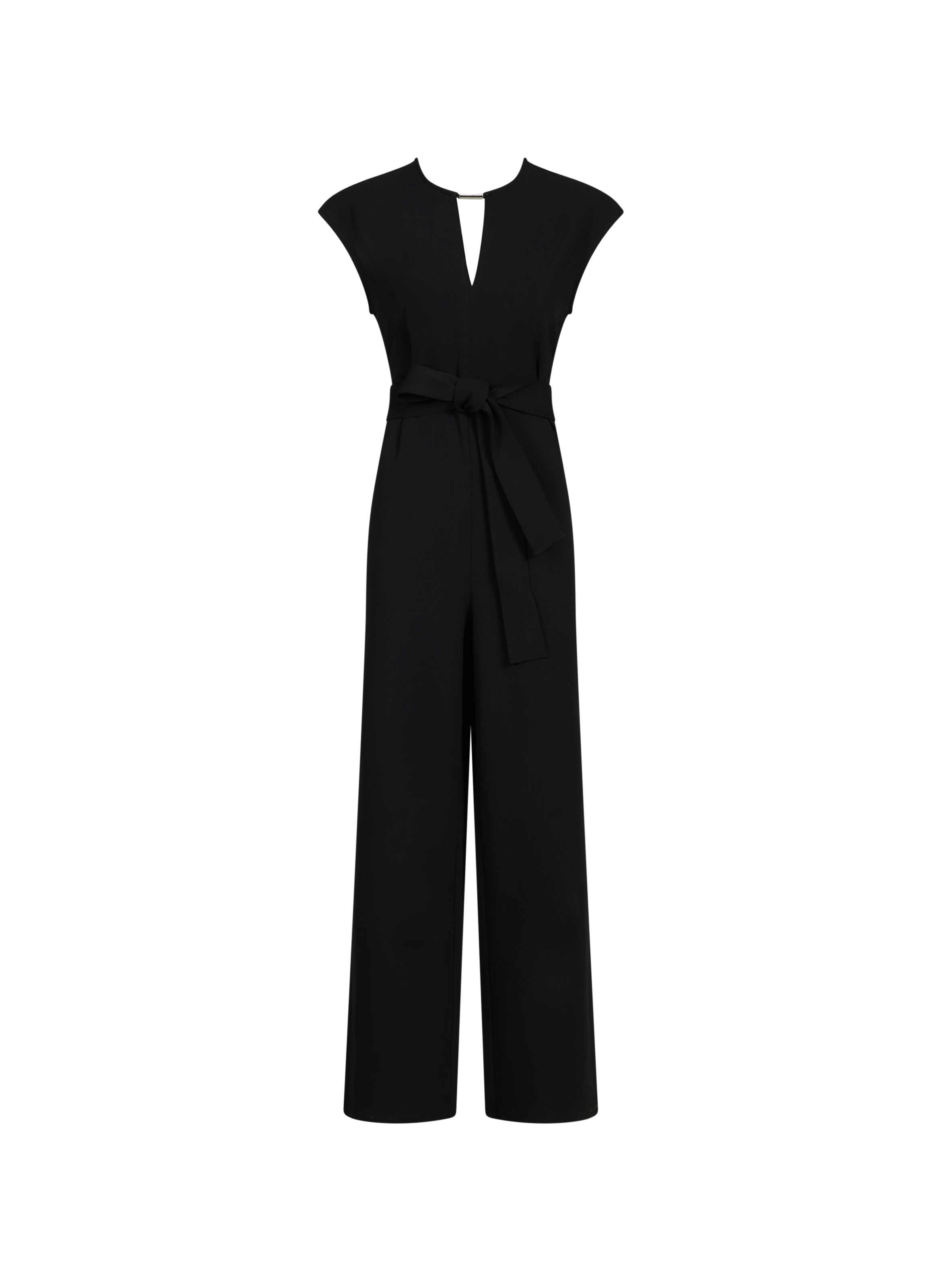 CALVIN KLEIN Combinaison longue à col en V Black