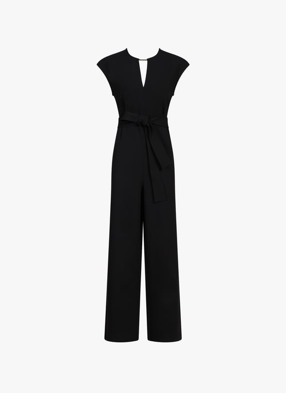 Combinaison longue à col en V | Noir by CALVIN KLEIN Combinaison longue à col en V Noir