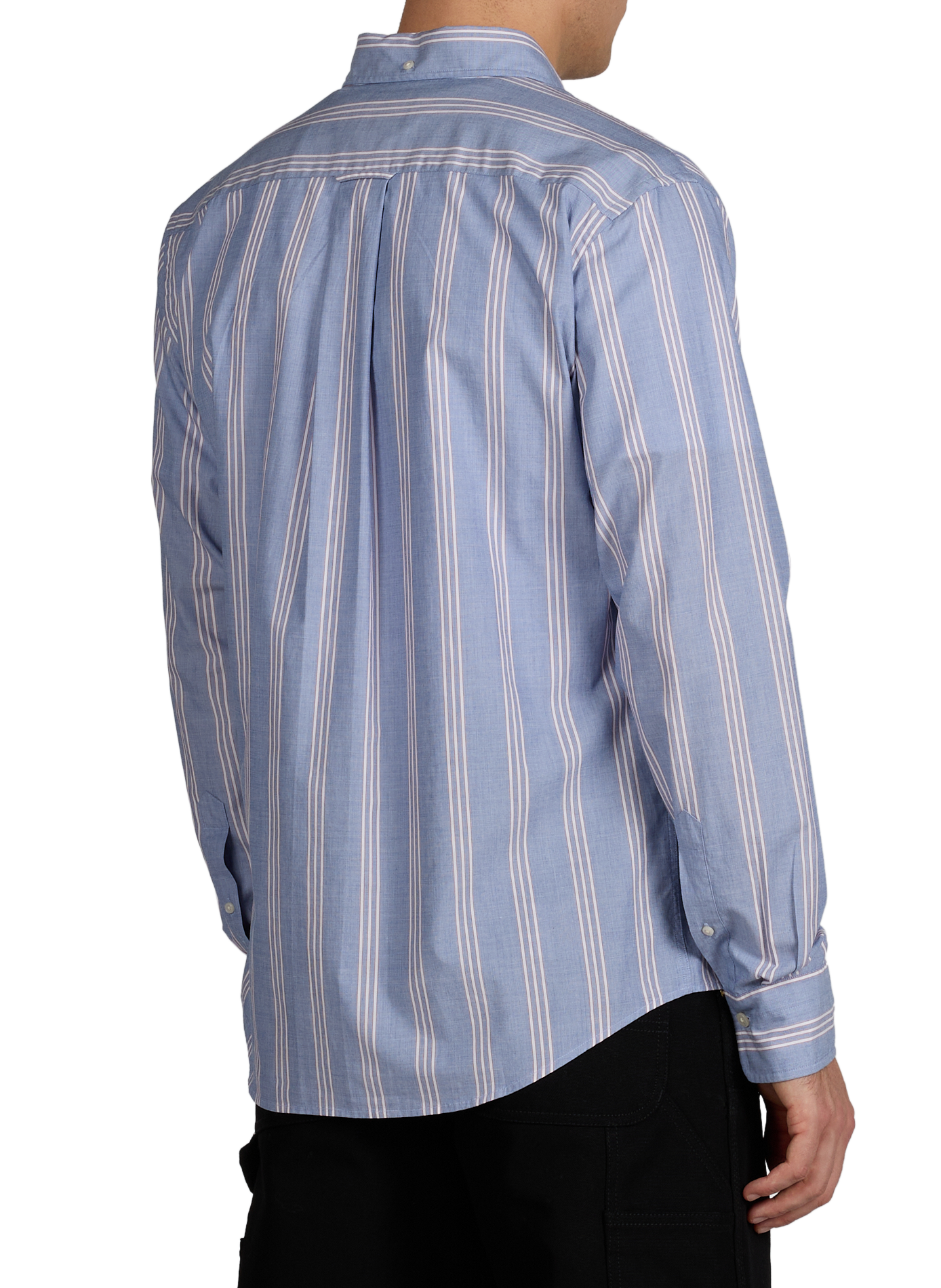 Striped shirt with American collar in cotton GANT Blue