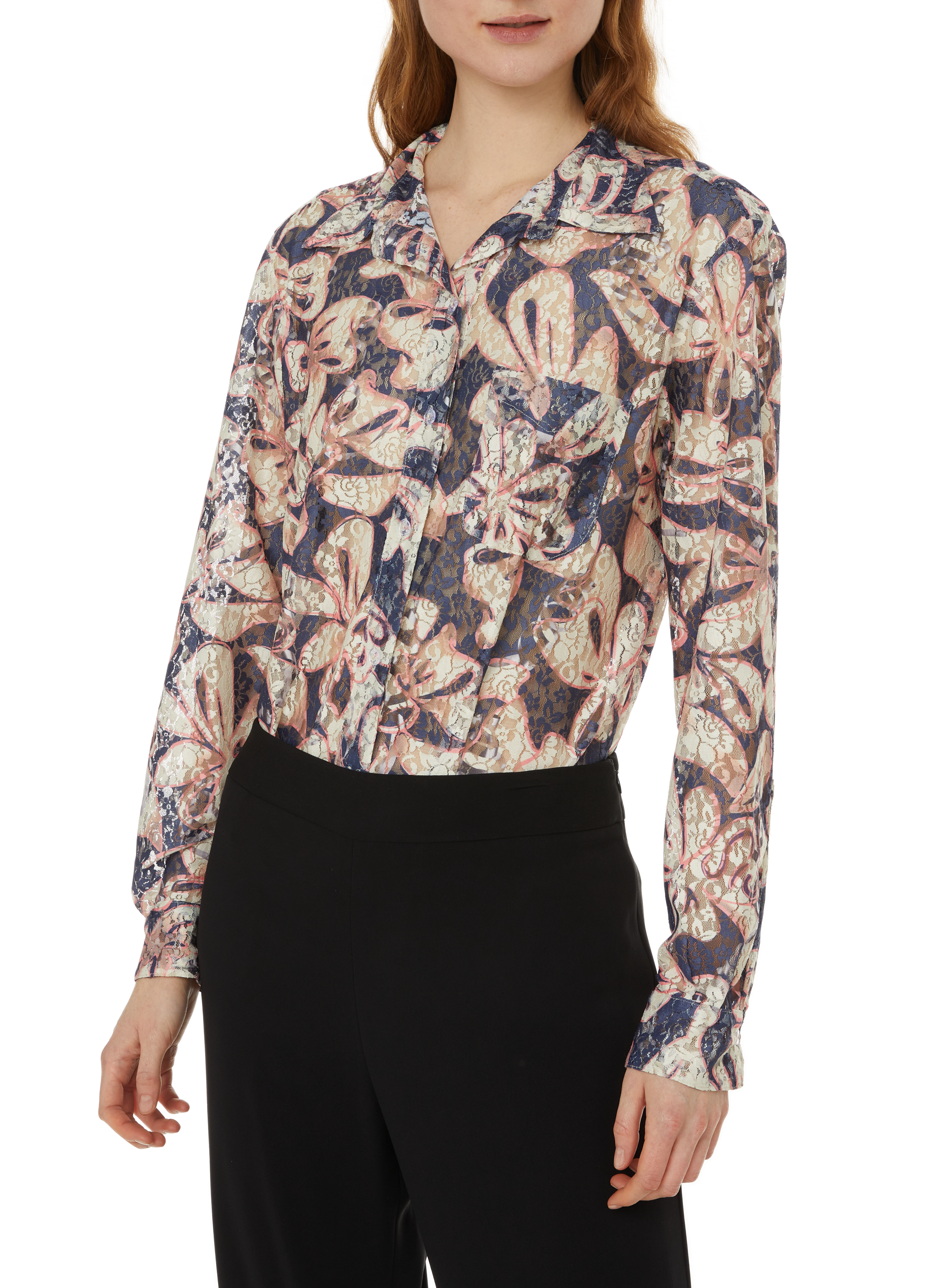 Chemise fluide Convention satinée COLLINA STRADA Multicolore