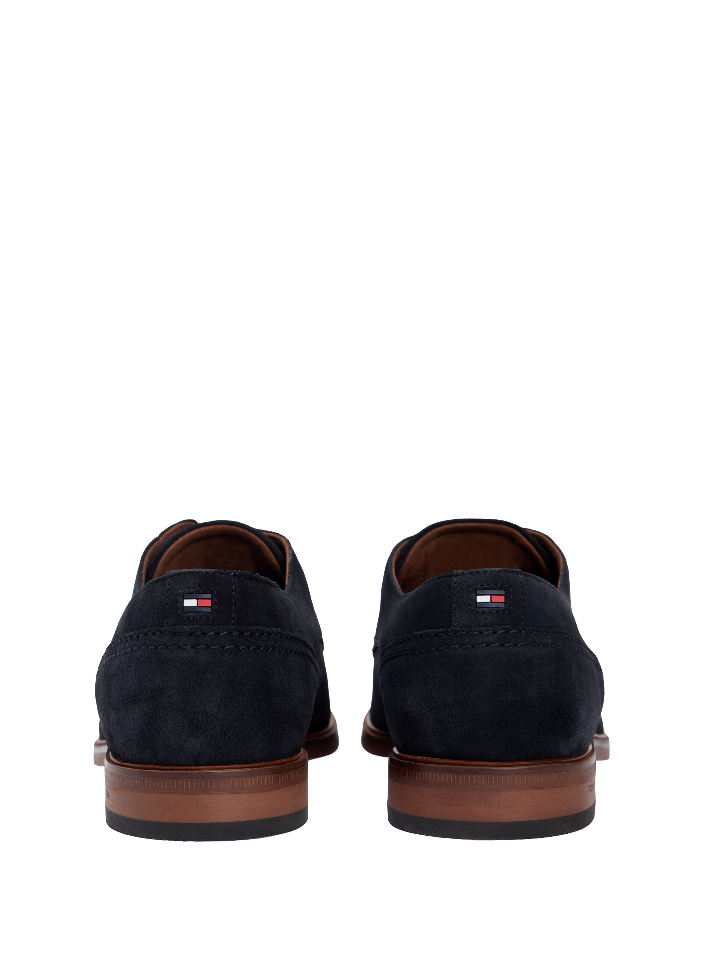 Derbies en cuir de vache suédé TOMMY HILFIGER Bleu