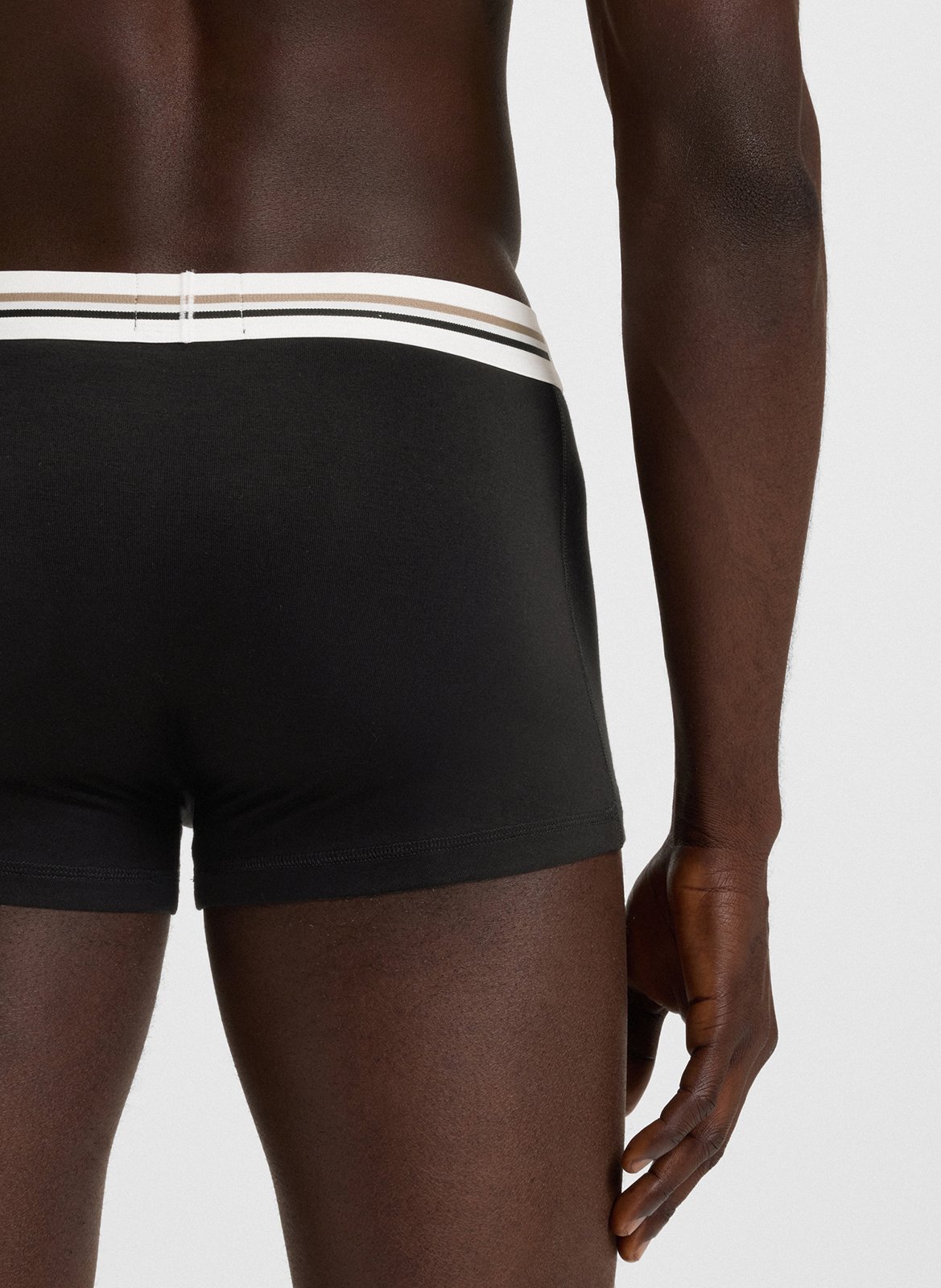 Lot de trois boxer coupe normale BOSS Noir