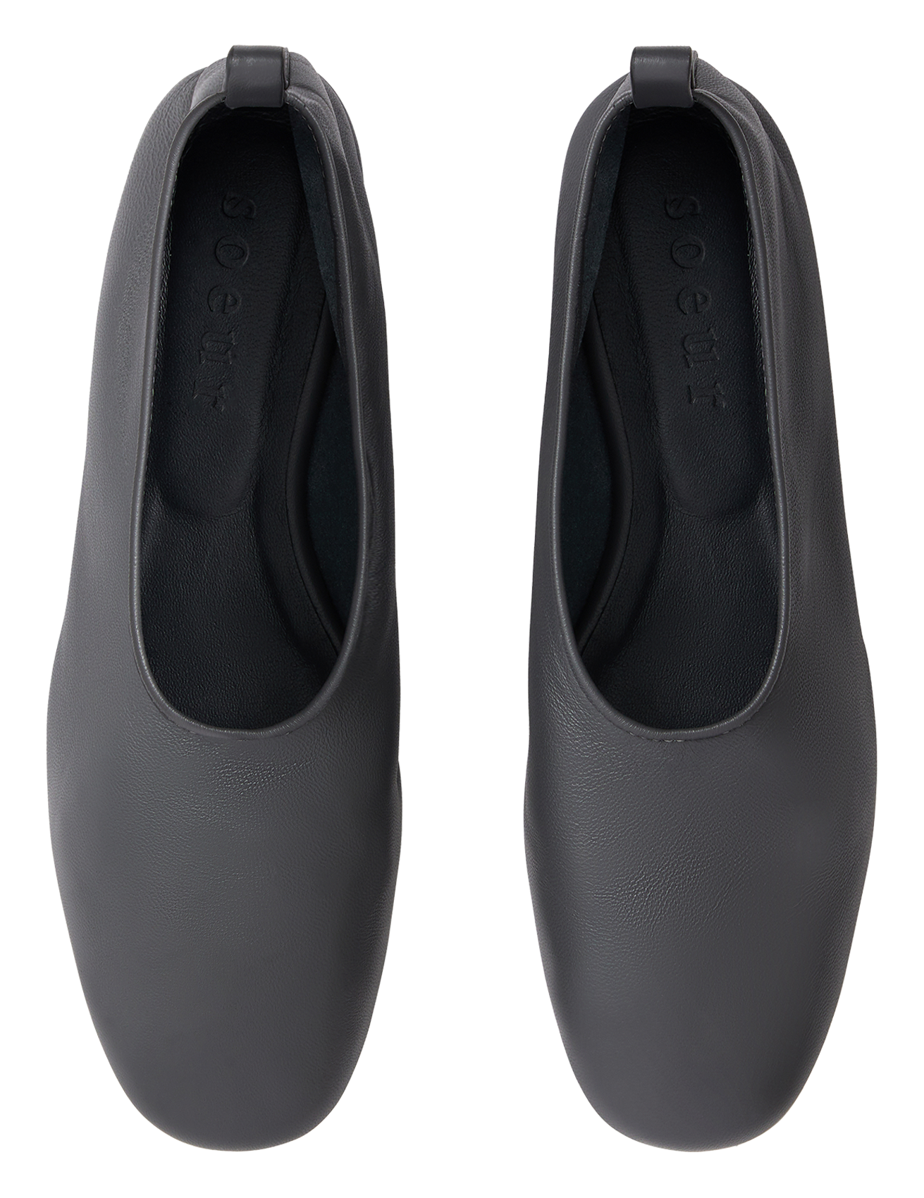 Ballerines en cuir bala SOEUR Gris