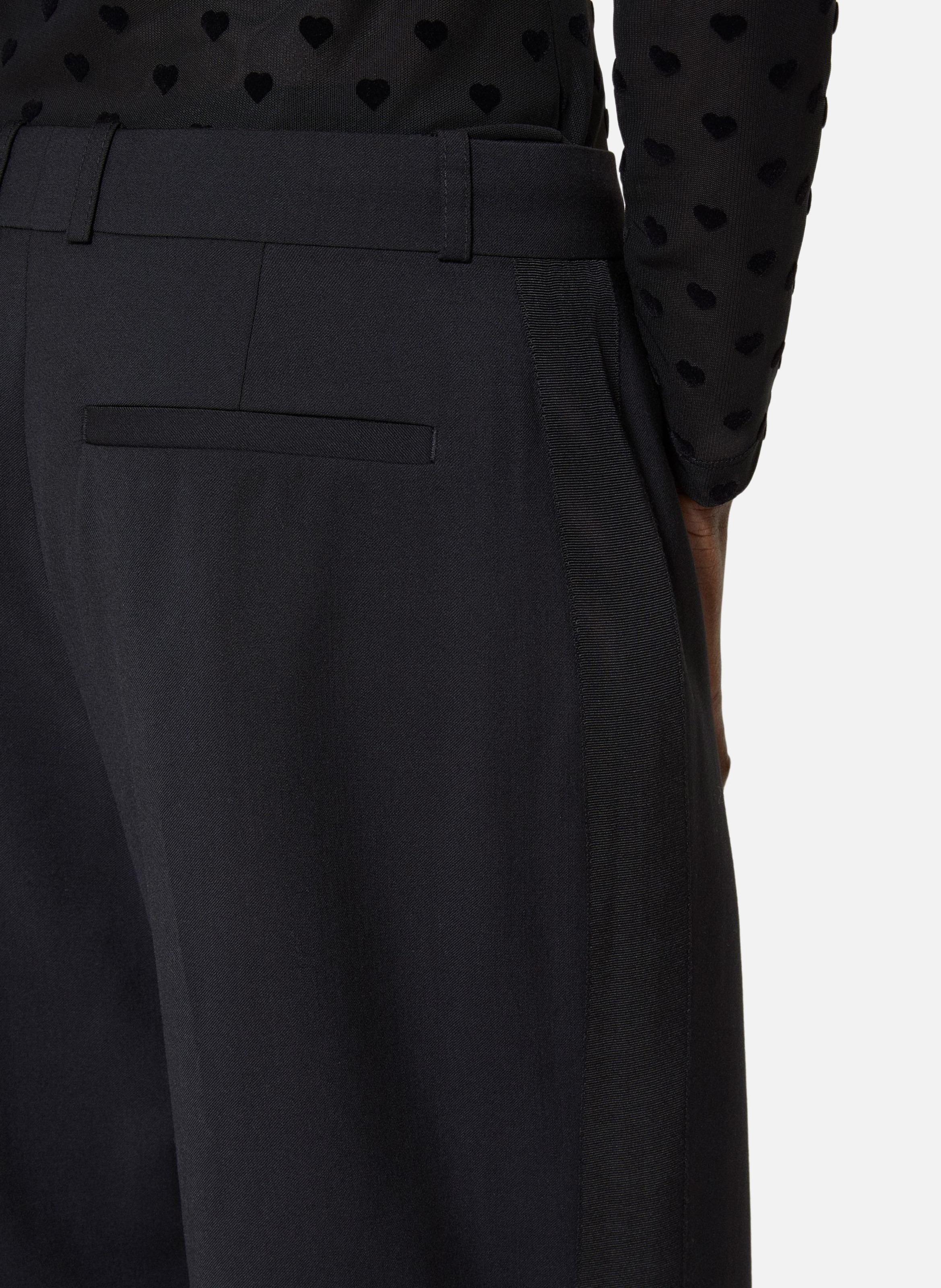 Pantalon large avec bande THE KOOPLES Noir