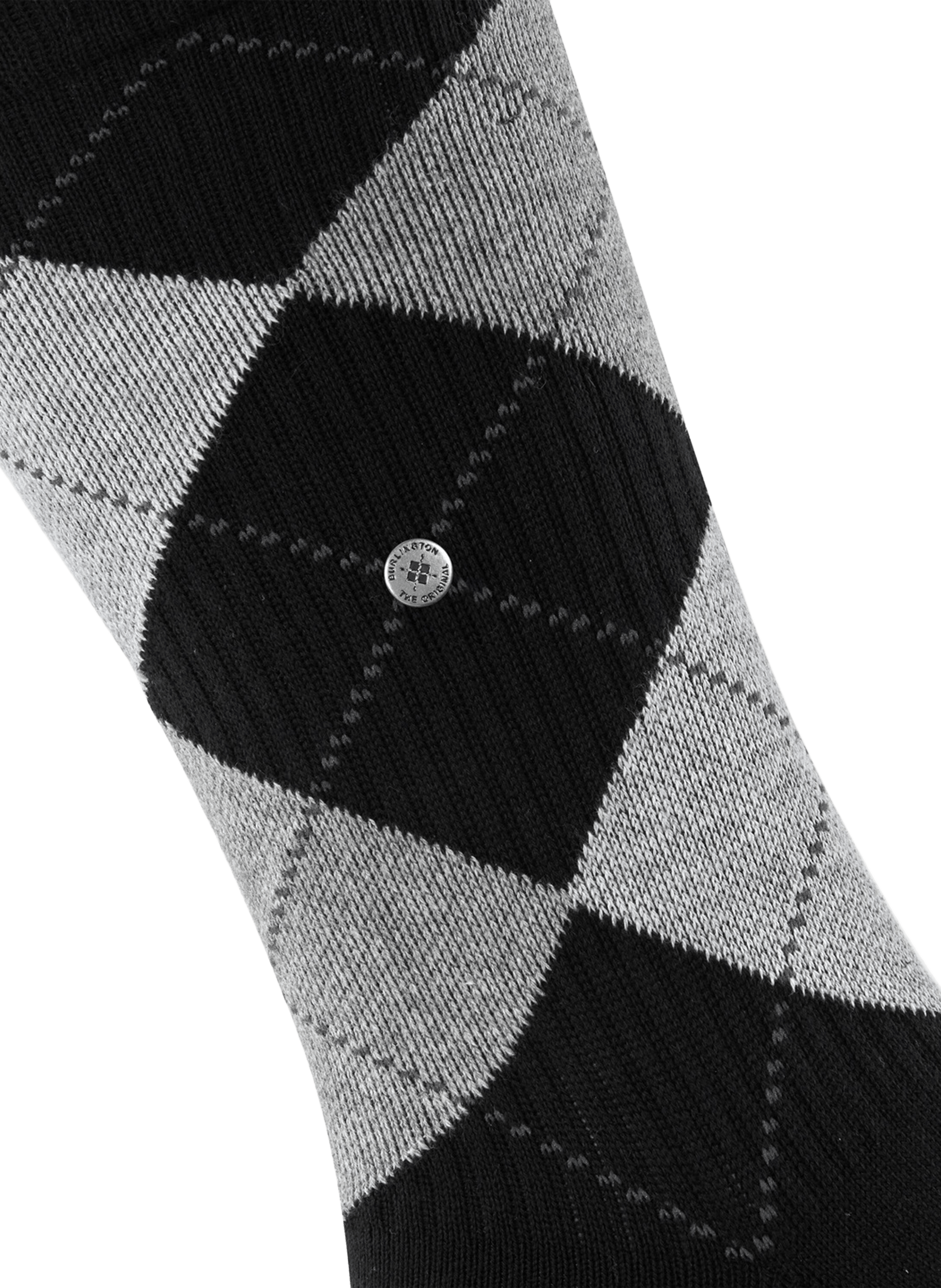 Calcetines de tenis geométricos BURLINGTON Negro