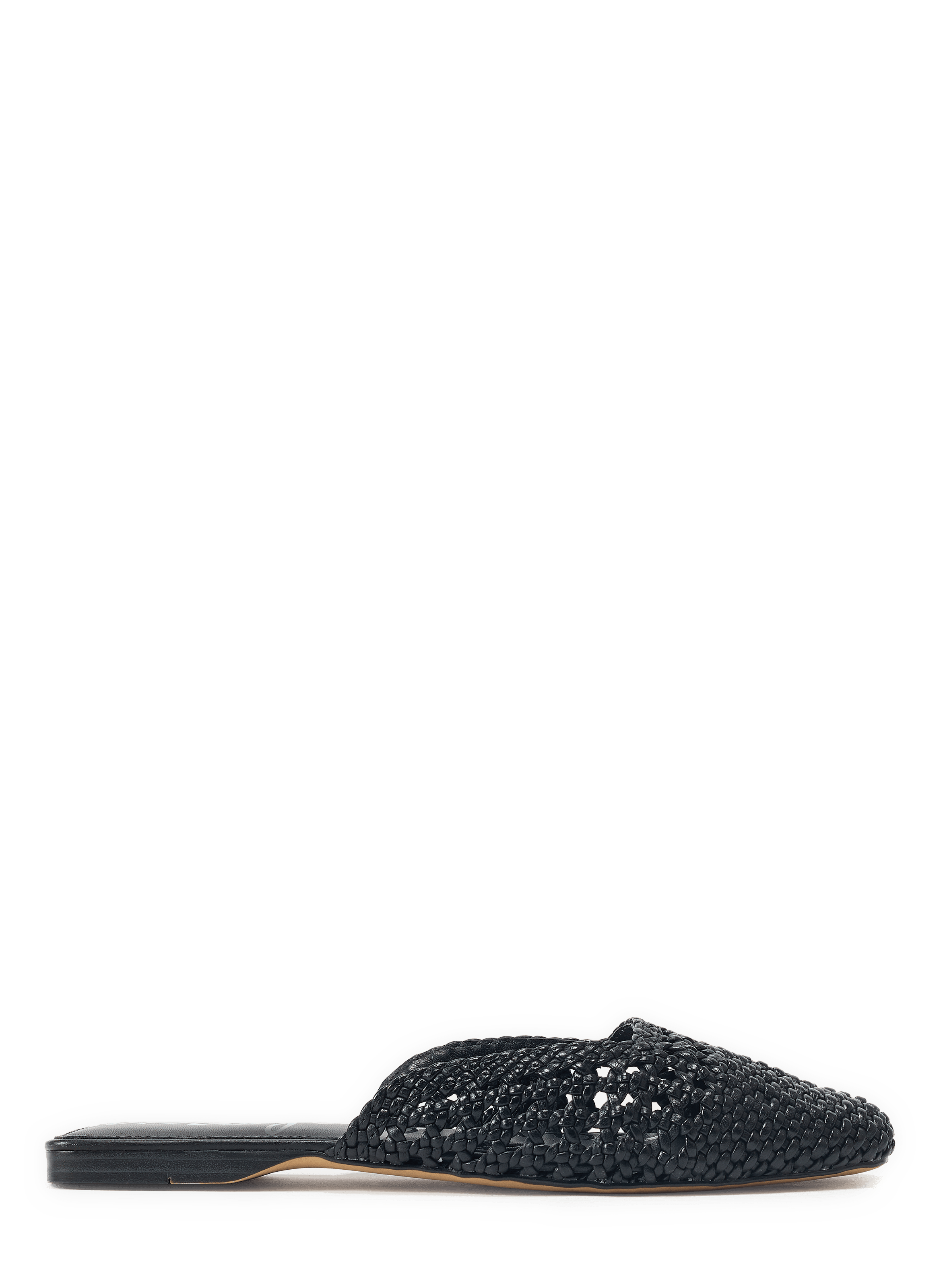 Mules tressées Nola en cuir SAM EDELMAN Noir