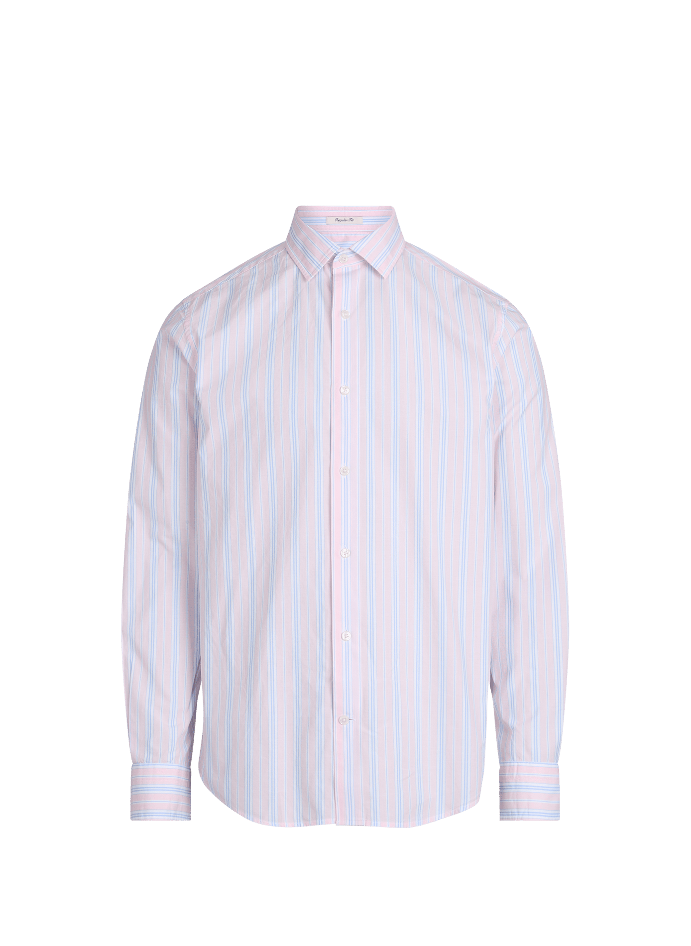 Chemise droite à rayures en coton GANT Rose