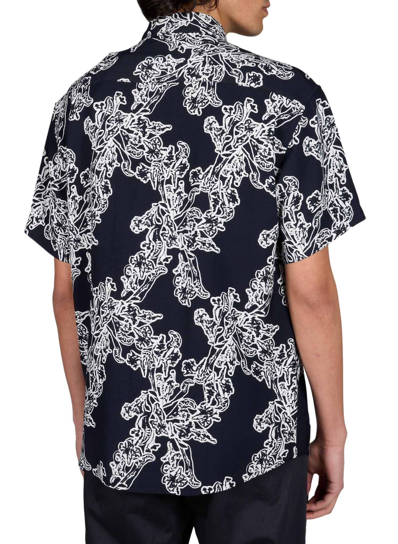 Printed short-sleeve Deon shirt NN.07 Blue