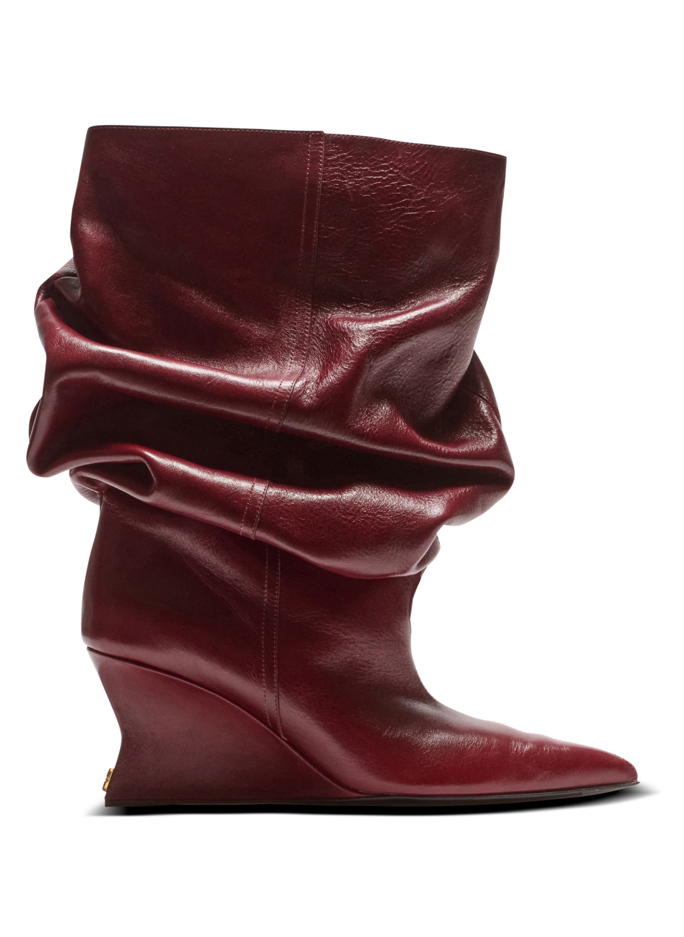 Bottines wedge BALMAIN Marron