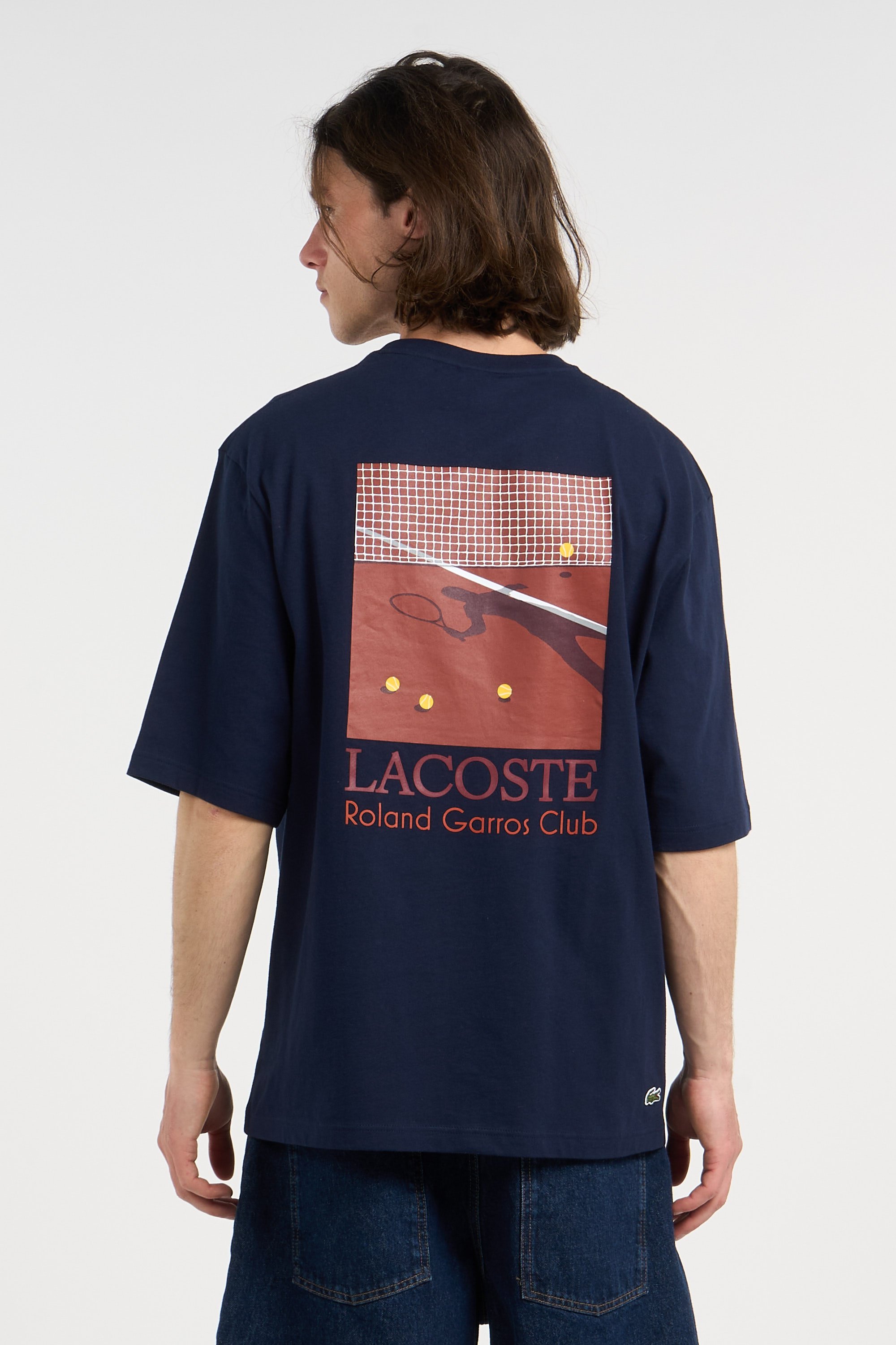 T-shirt roland garros club LACOSTE Bleu