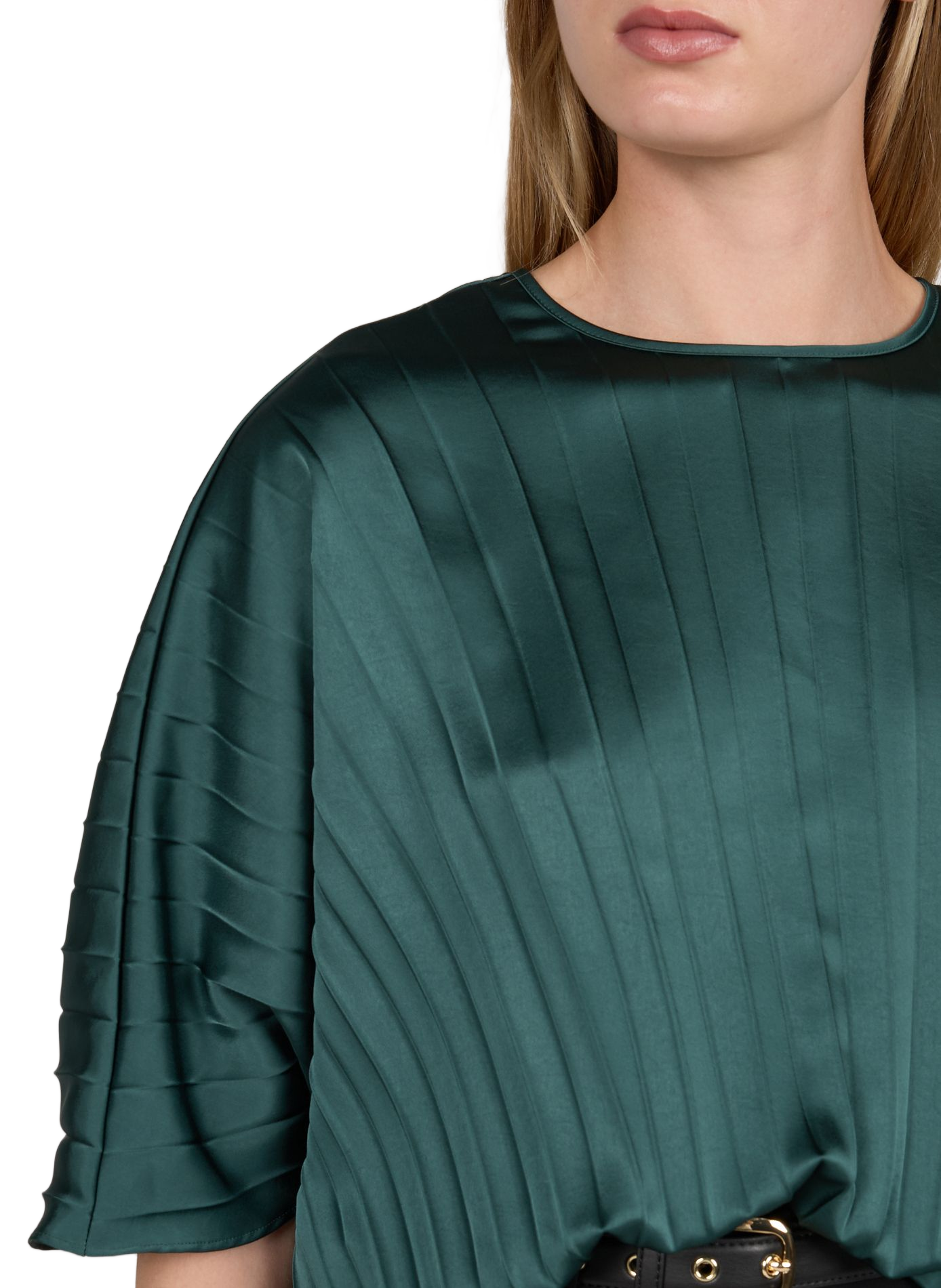 Damen Satintop mit Falten MAX MARA WEEK END Grun