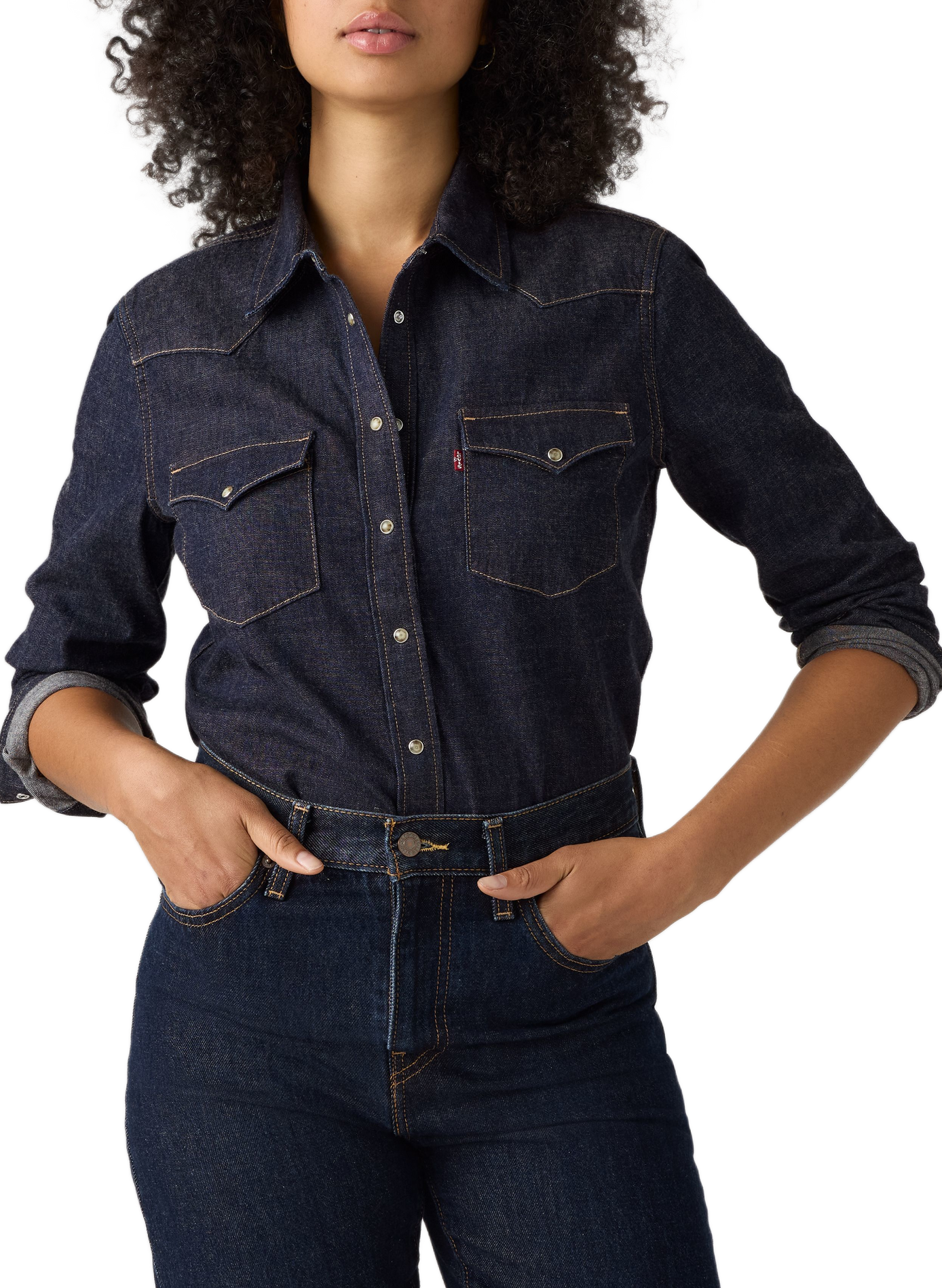Overhemd Heritage Western van katoenen denim LEVI'S Blauw