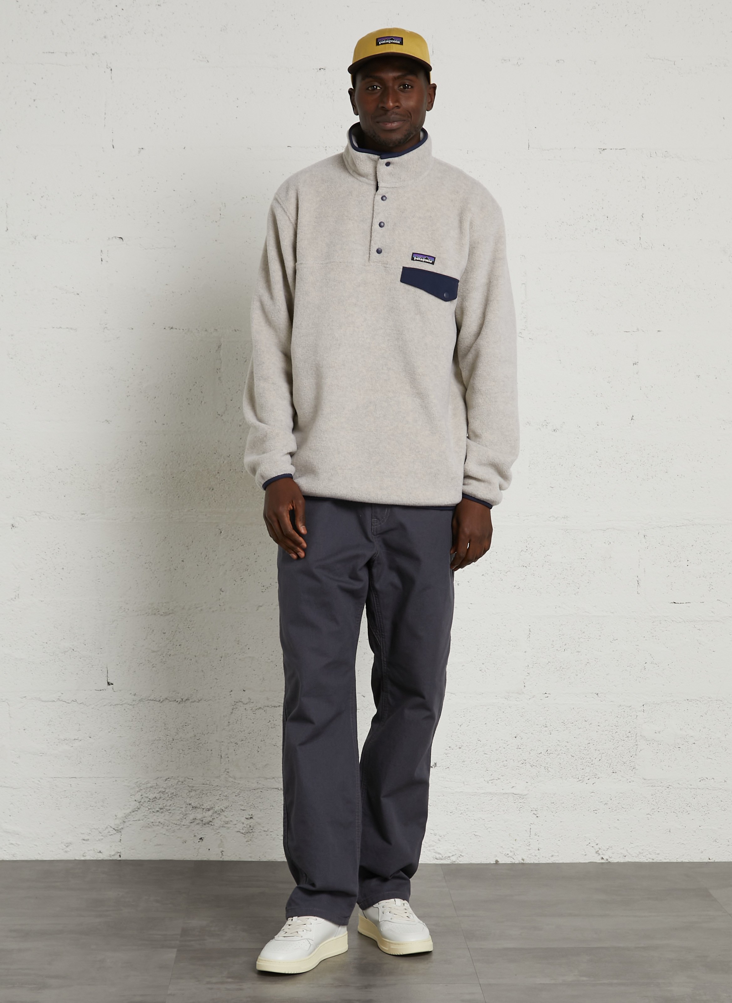 Sweat ample col montant boutonné PATAGONIA Bleu