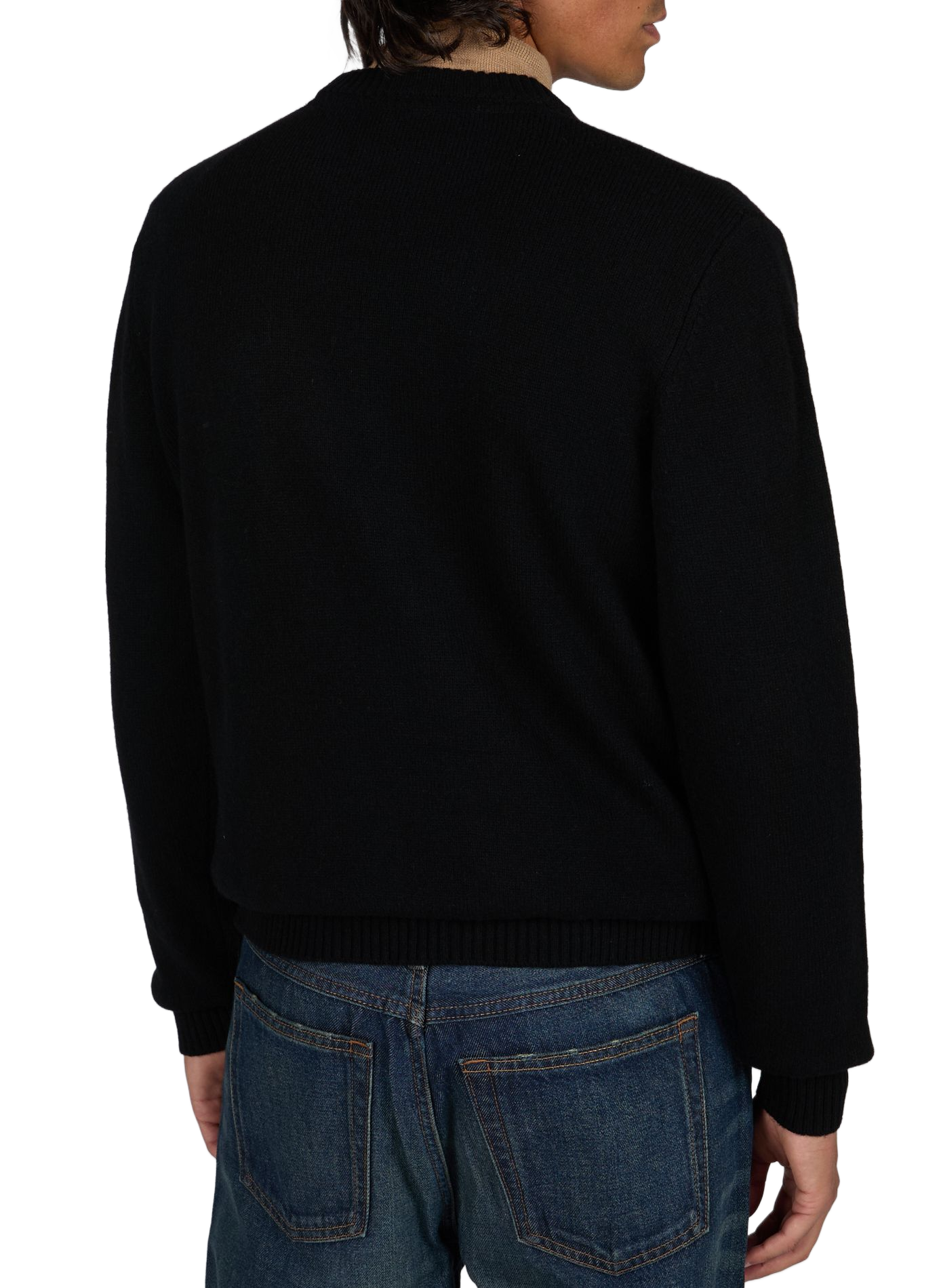 Wool-blend round-neck jumper SCHOTT Black
