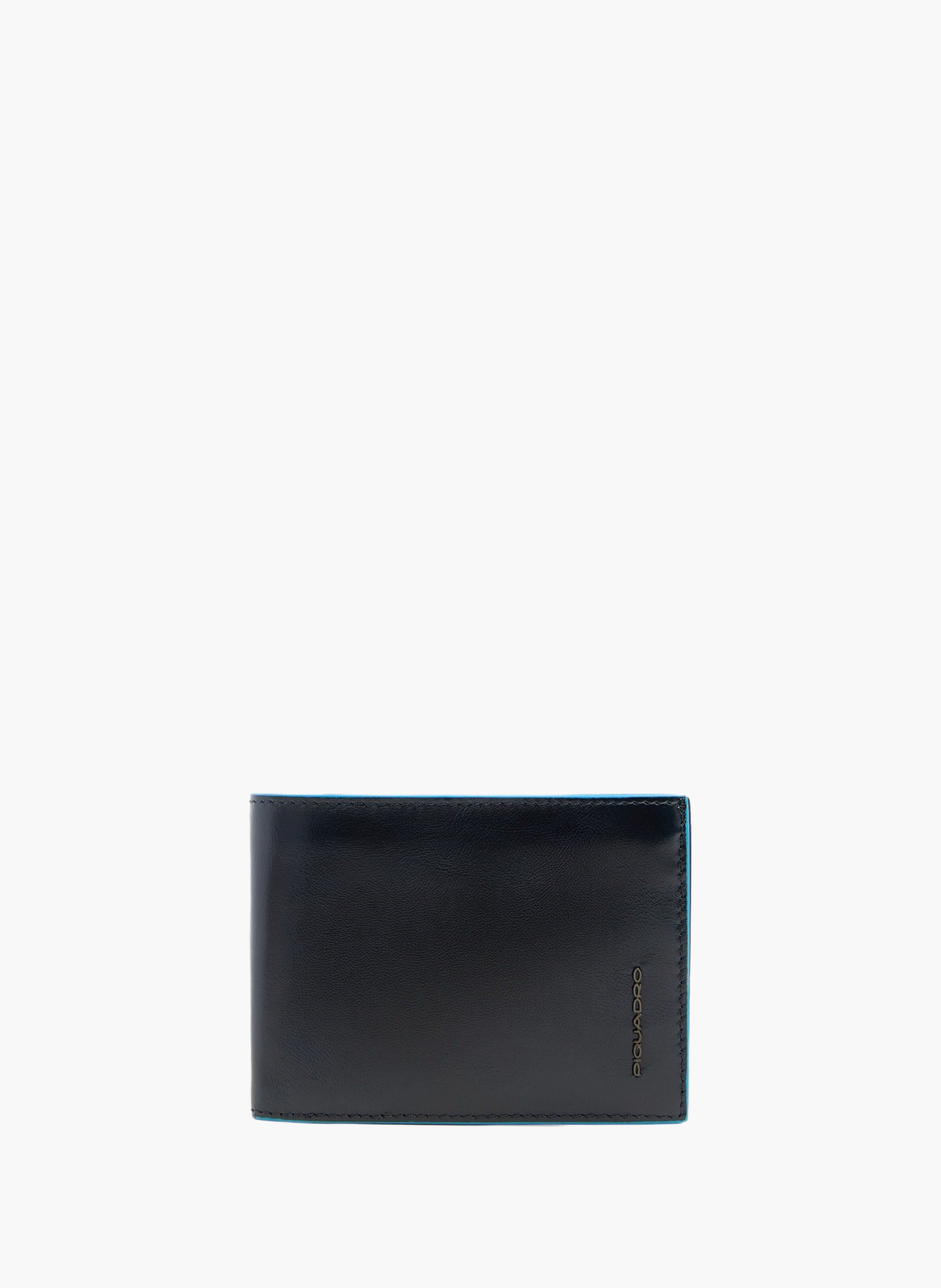 Men’s wallet with flip up id window PIQUADRO Blue