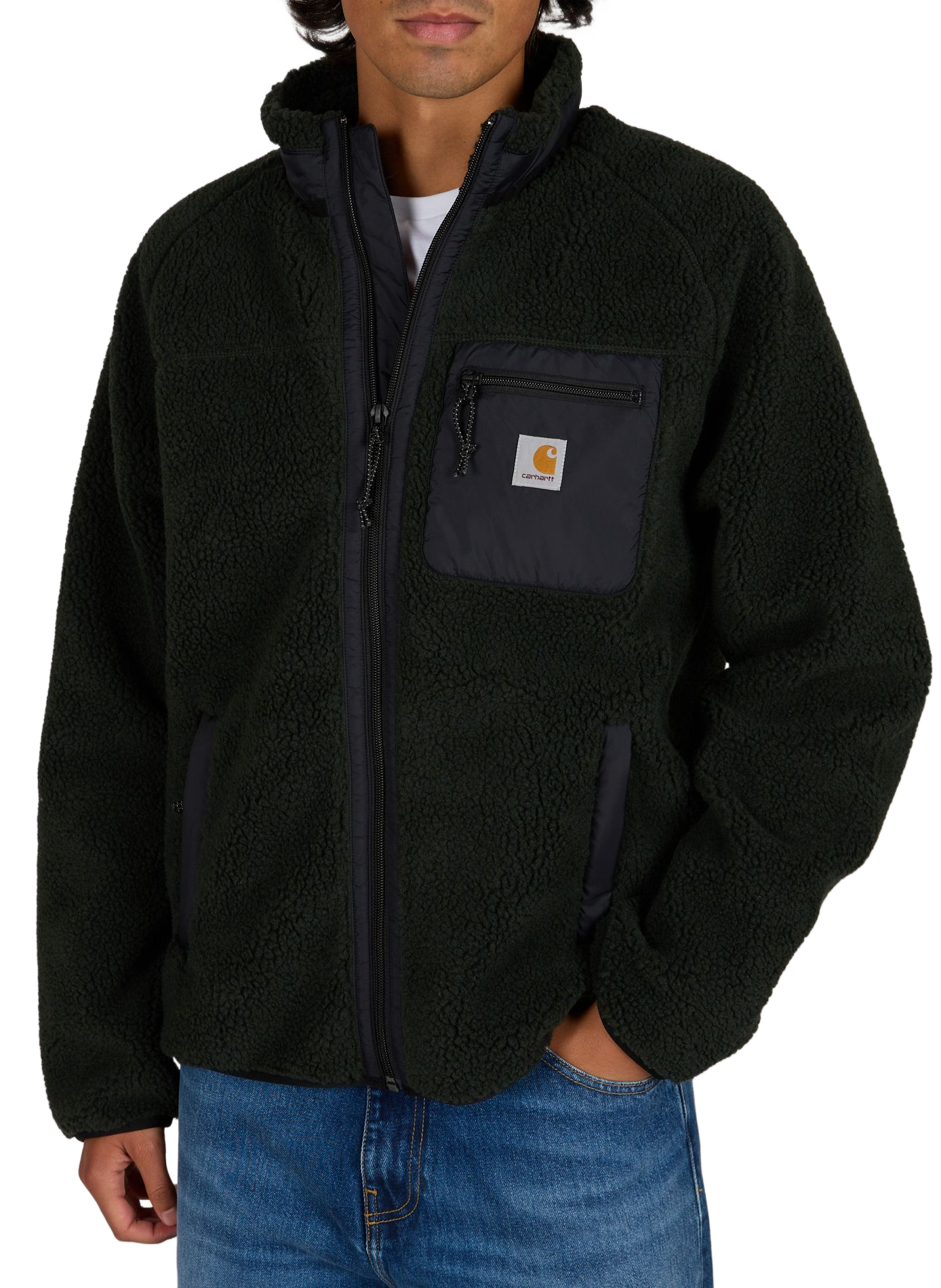 Straight stand-up collar jacket CARHARTT WIP Green
