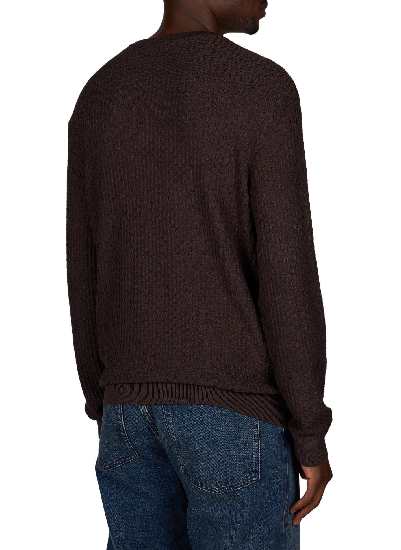 Gestructureerde trui ARMANI EXCHANGE Bruin
