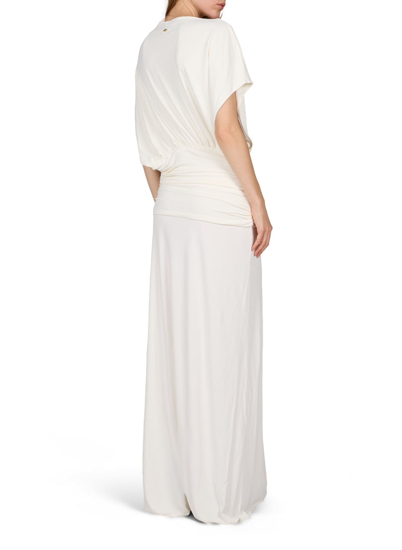 Robe longue avec détails froncés ARAKII Blanc