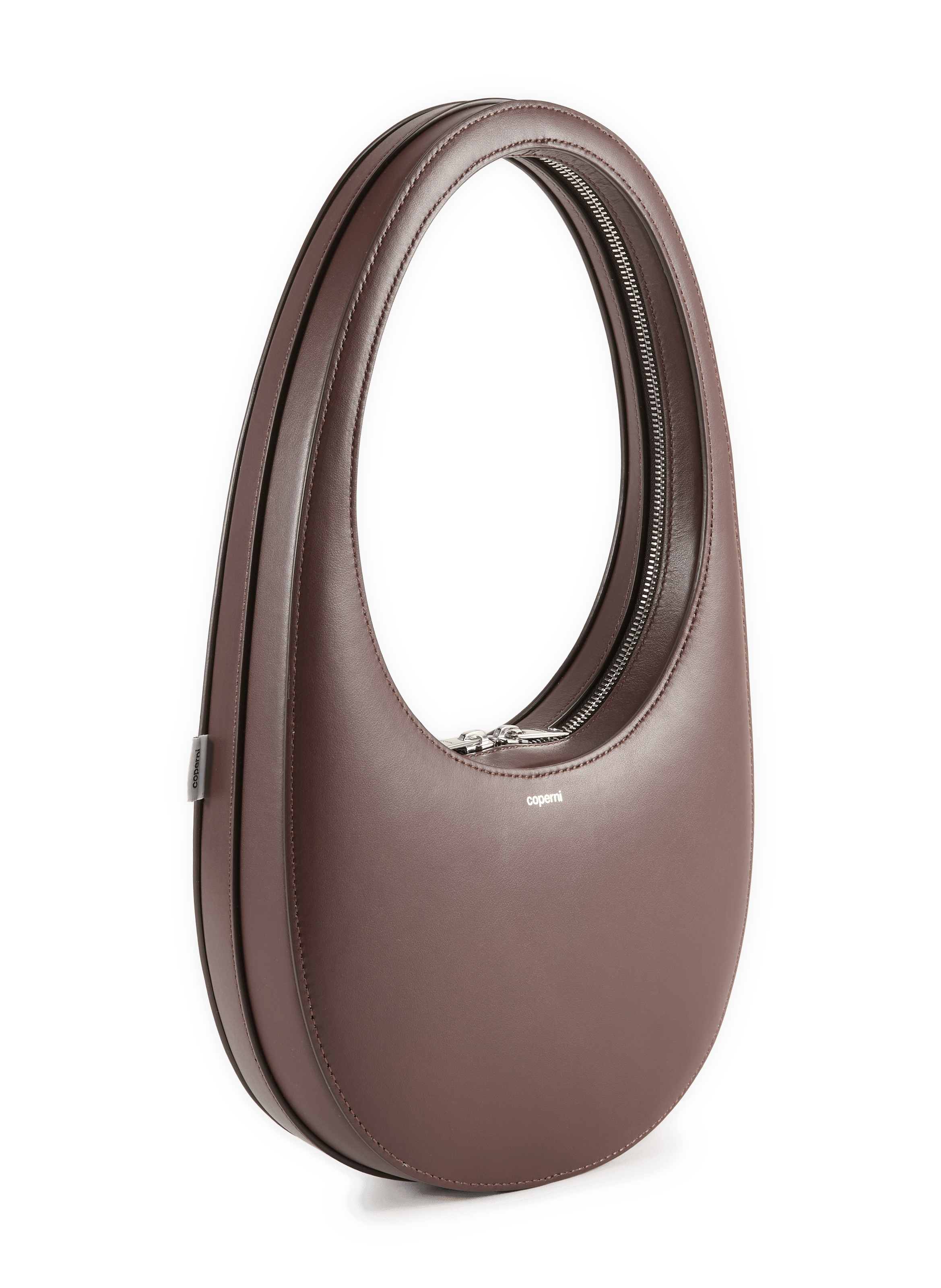 Swipe leather handbag COPERNI Brown