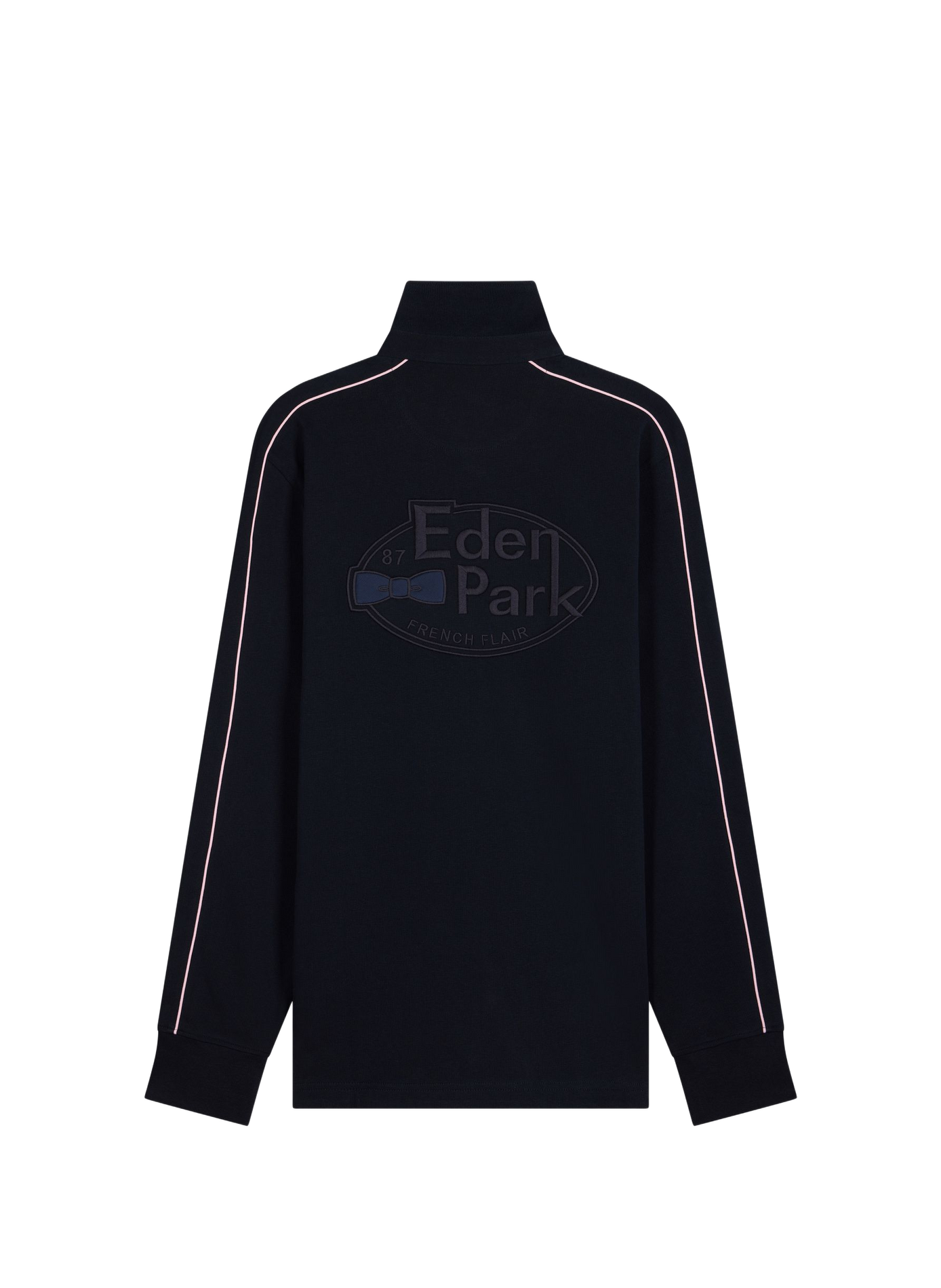 Gerader Baumwoll-Poloshirt EDEN PARK Blau