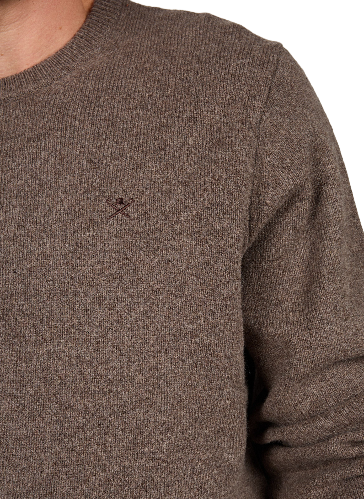 Gerader Wollpullover HACKETT Beige