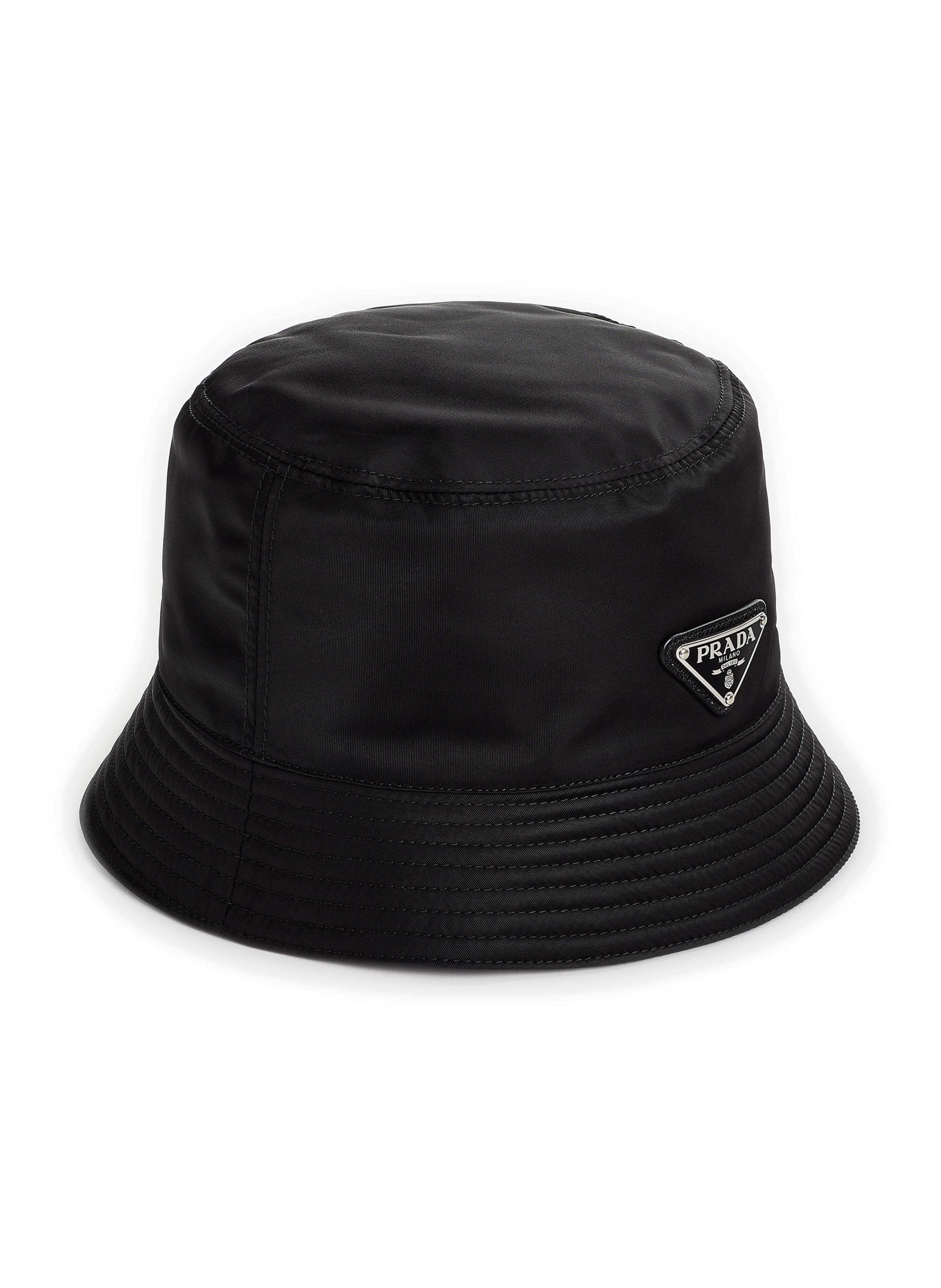 Nylon bucket hat PRADA Black