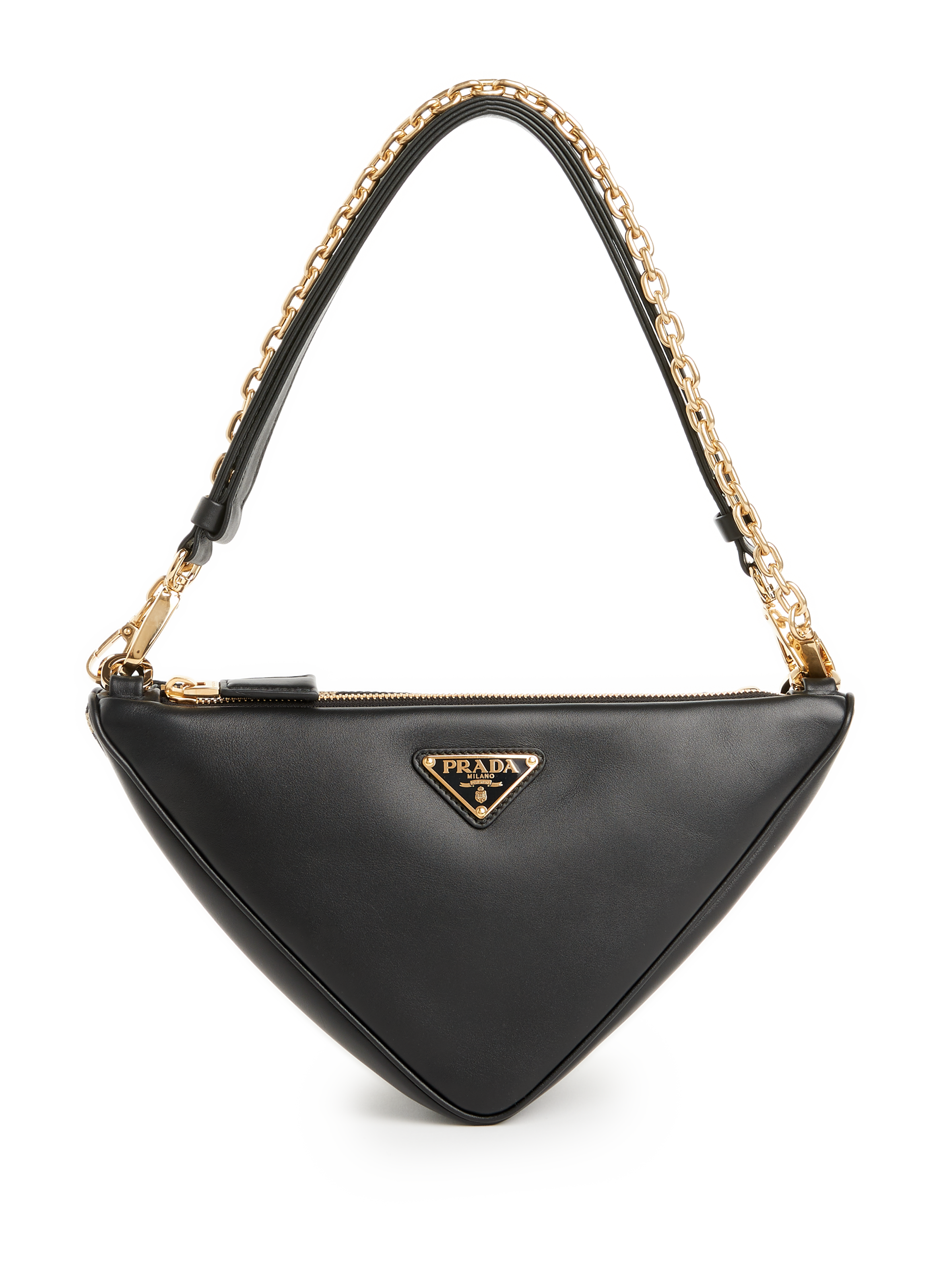 Prada Symbole leather and canvas mini bag Multicolour