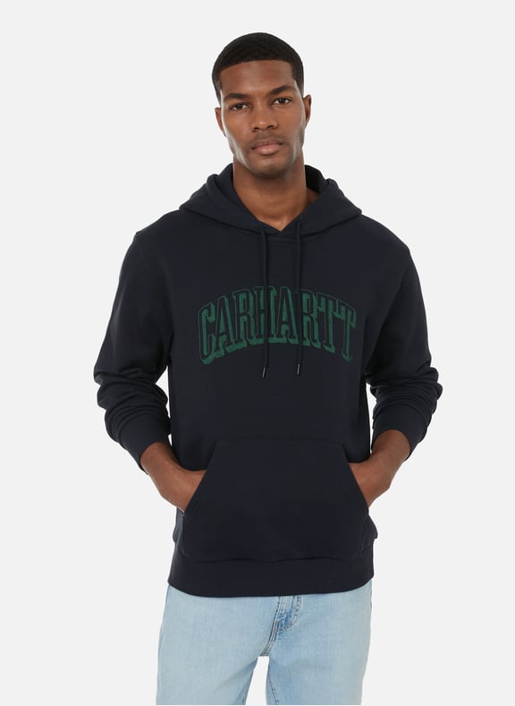 Cotton logo hoodie Blue by CARHARTT WIP CARHARTT WIP Cotton logo hoodie Blue