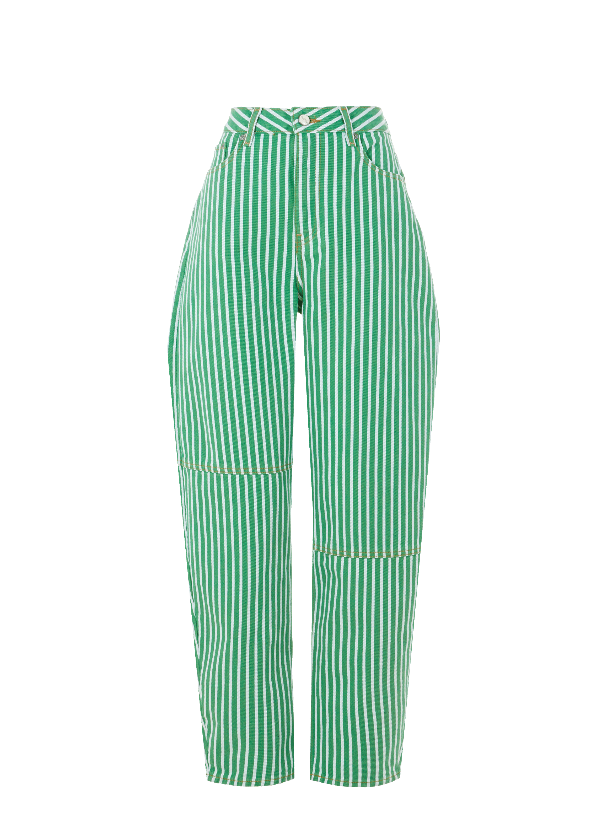 Jean à rayures en coton