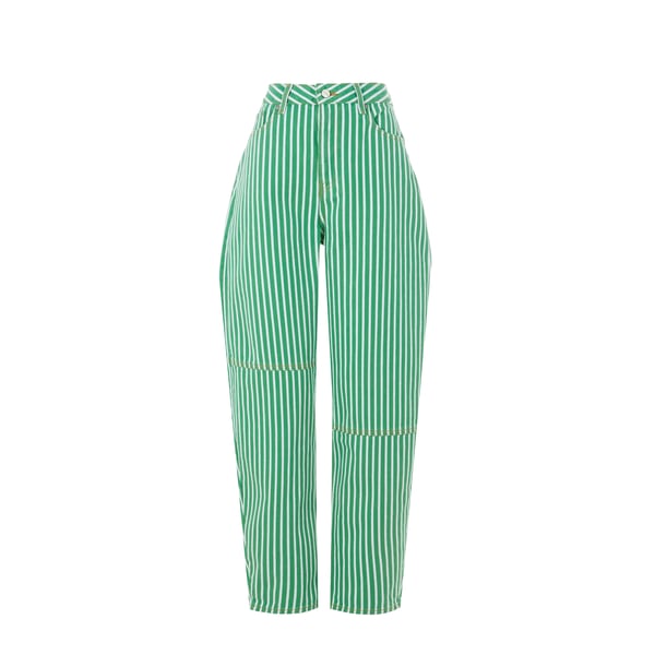 Jean à rayures en coton