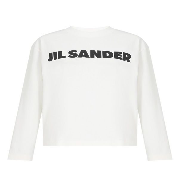 Jil Sander Cotton Sweatshirt In White