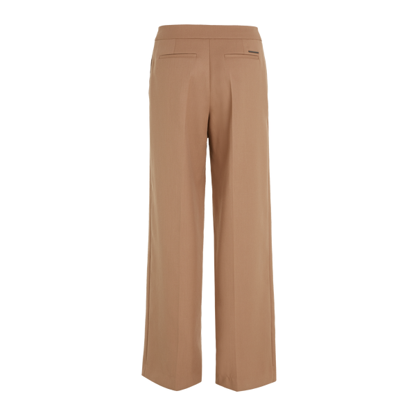 Calvin Klein Straight Trousers In Brown