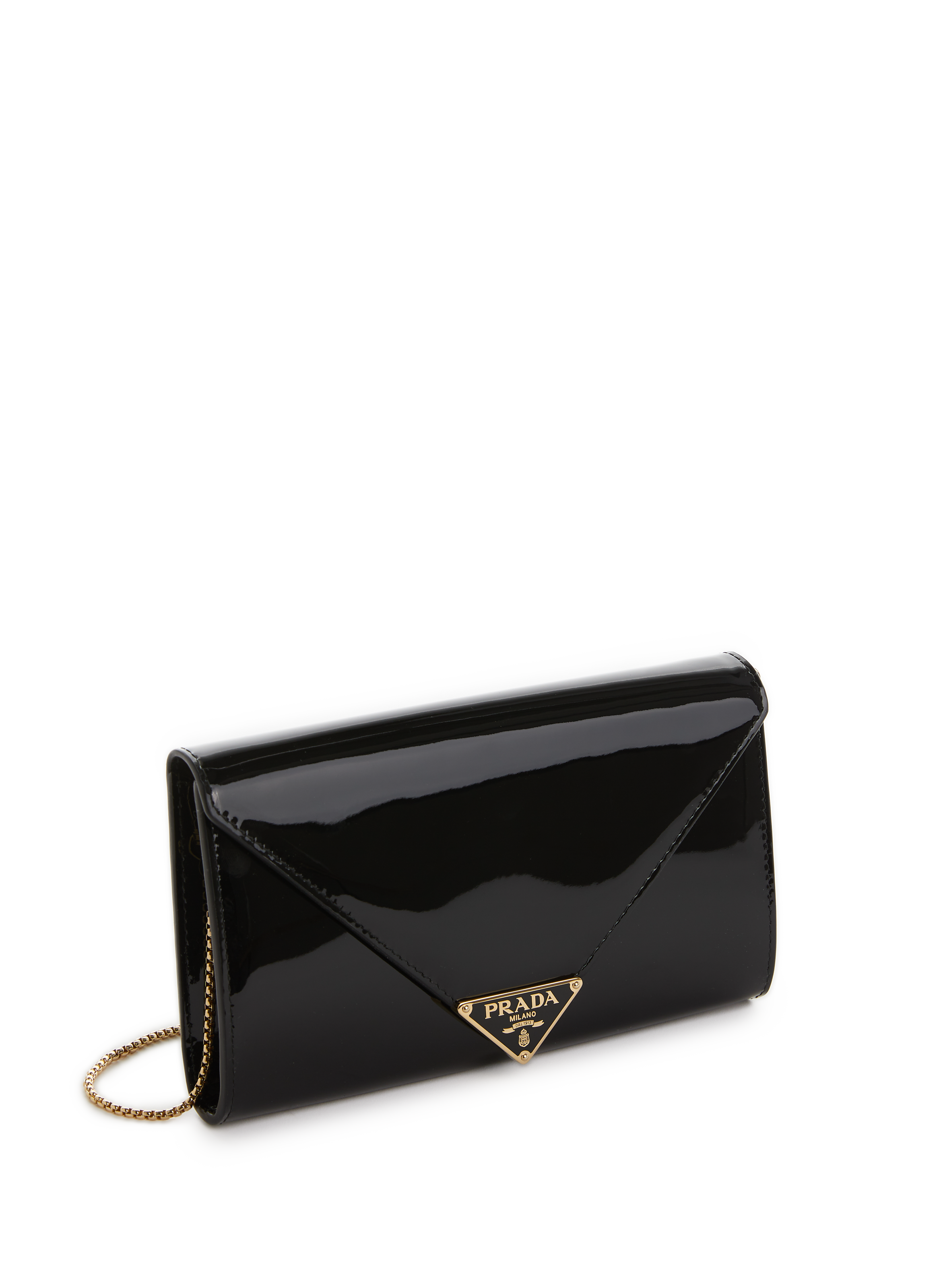 Leather shoulder bag PRADA Black