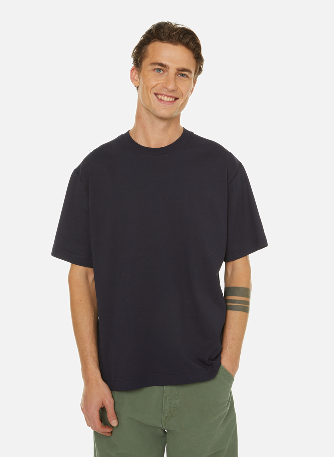 Patchwork-effect cotton T-shirt CLOSED