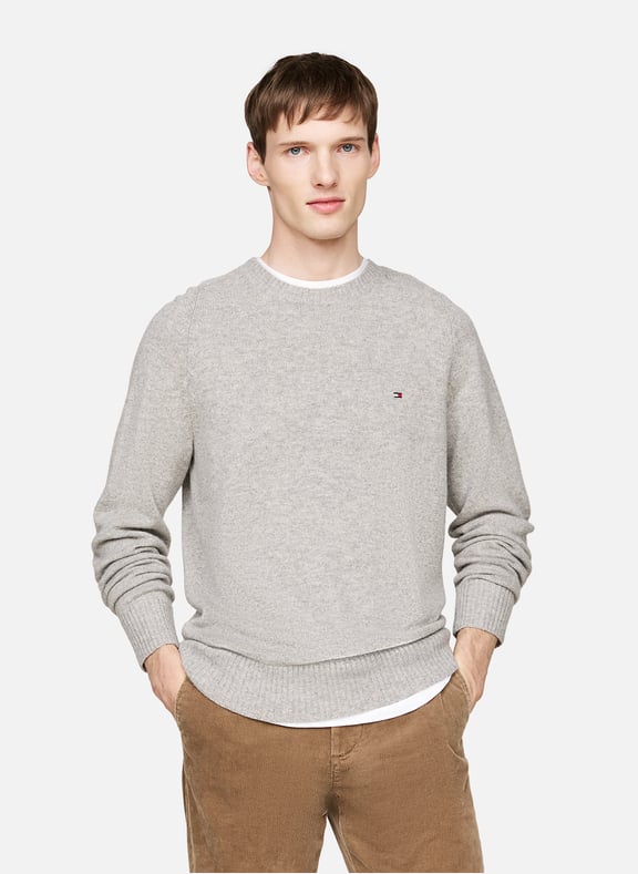 Crew-neck jumper Grey by TOMMY HILFIGER TOMMY HILFIGER Crew-neck jumper Grey