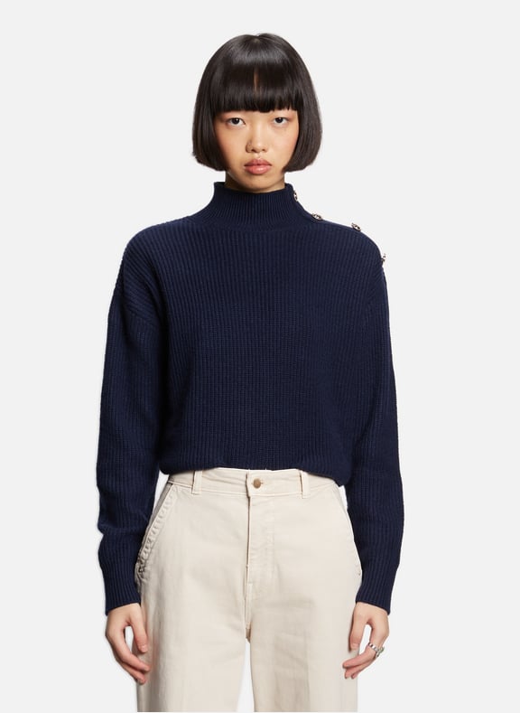 Pull côtelé Bleu by GUESS GUESS Pull côtelé Bleu