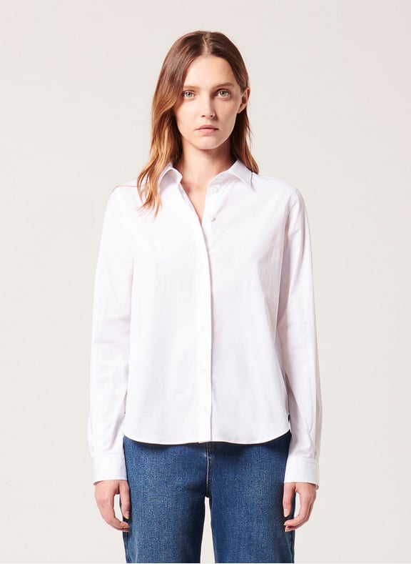Chemise blanc droite - carine Blanc by ZAPA ZAPA Chemise blanc droite - carine Blanc