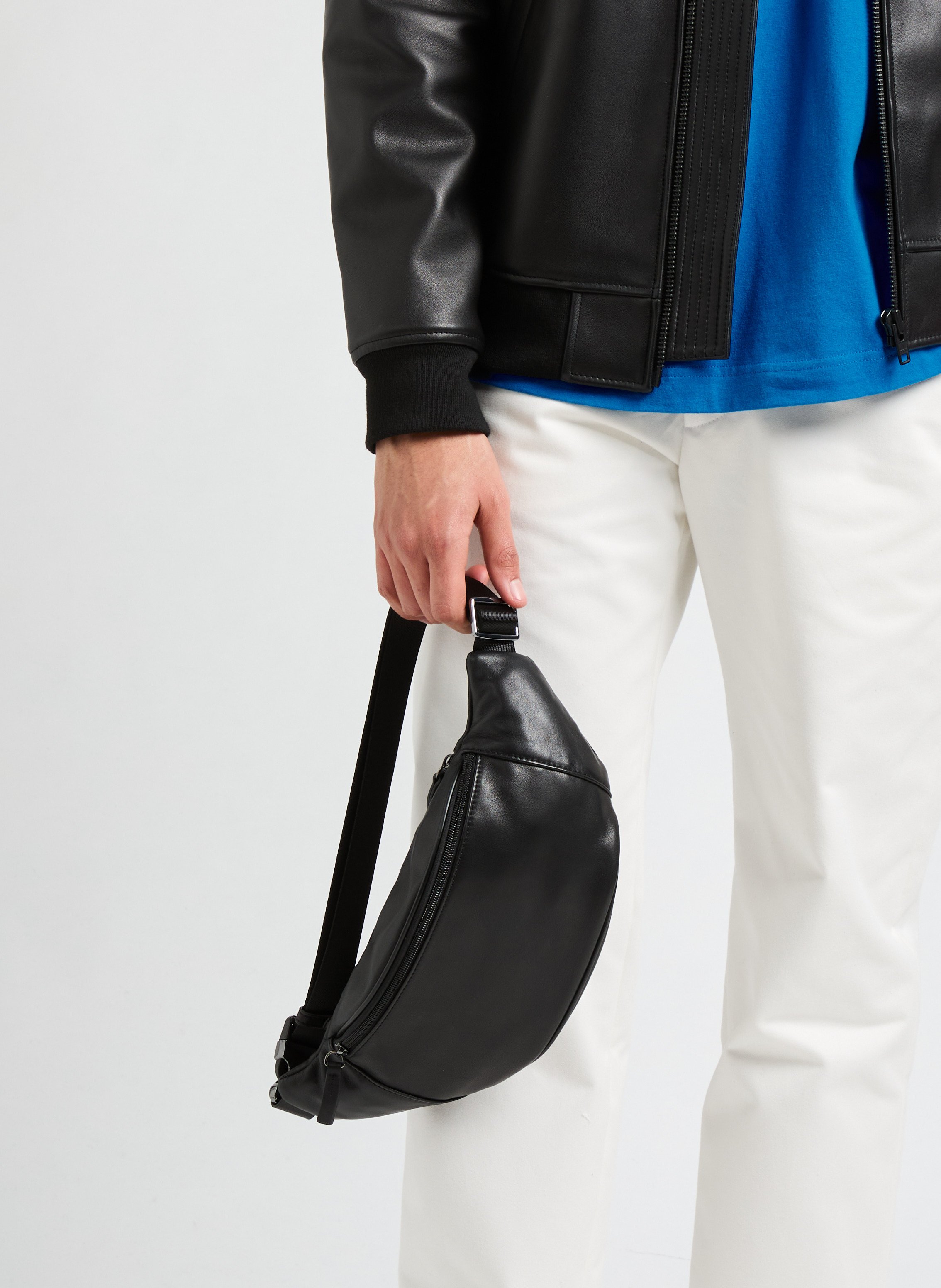 Faux leather bum bag SAISON 1865 Black