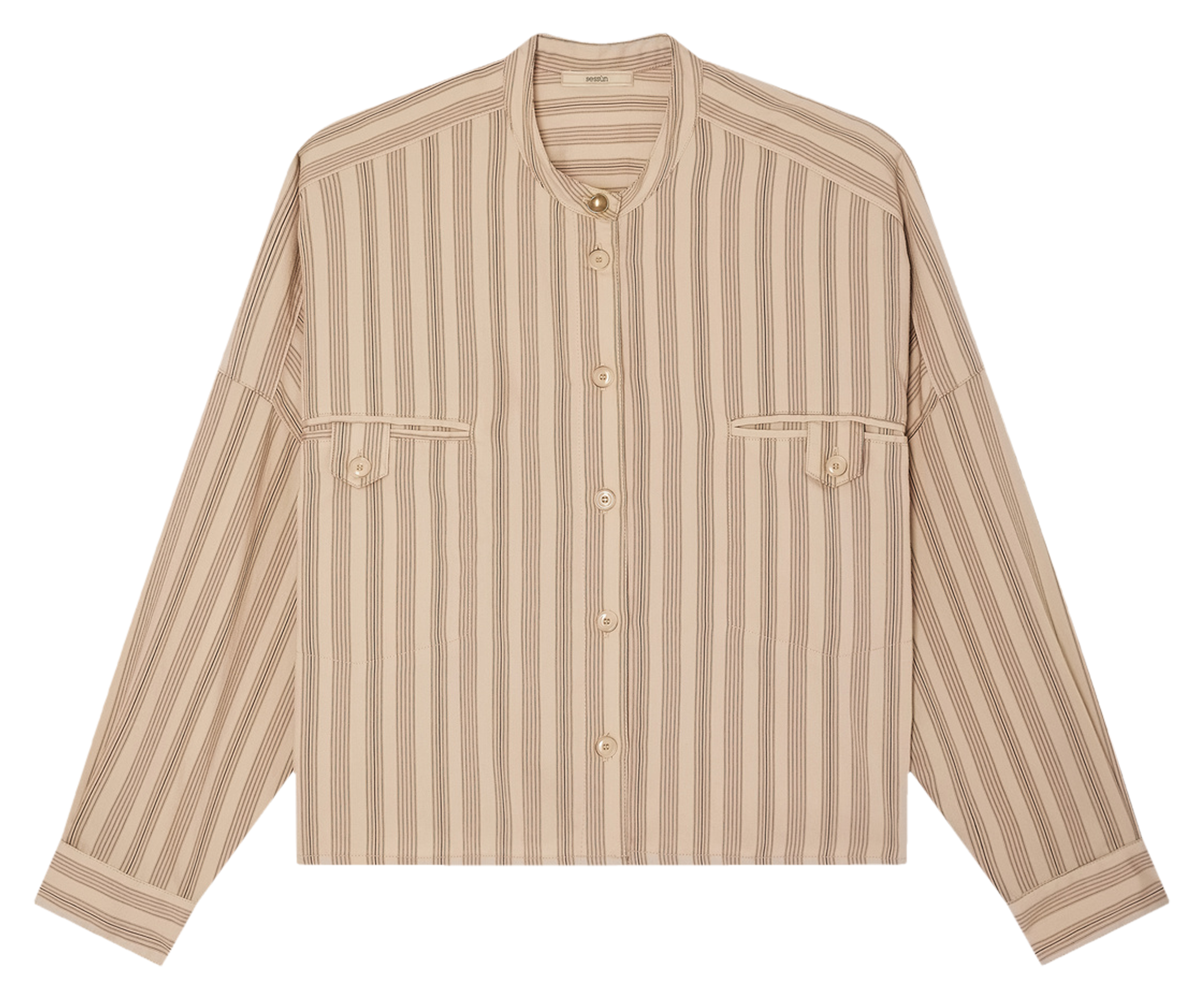 Chemise oversize col mao orregia SESSUN Rose