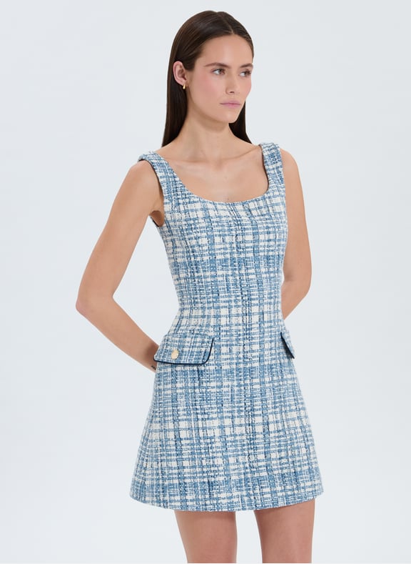 Robe bleu cintré - rea Bleu by ZAPA ZAPA Robe bleu cintré - rea Bleu