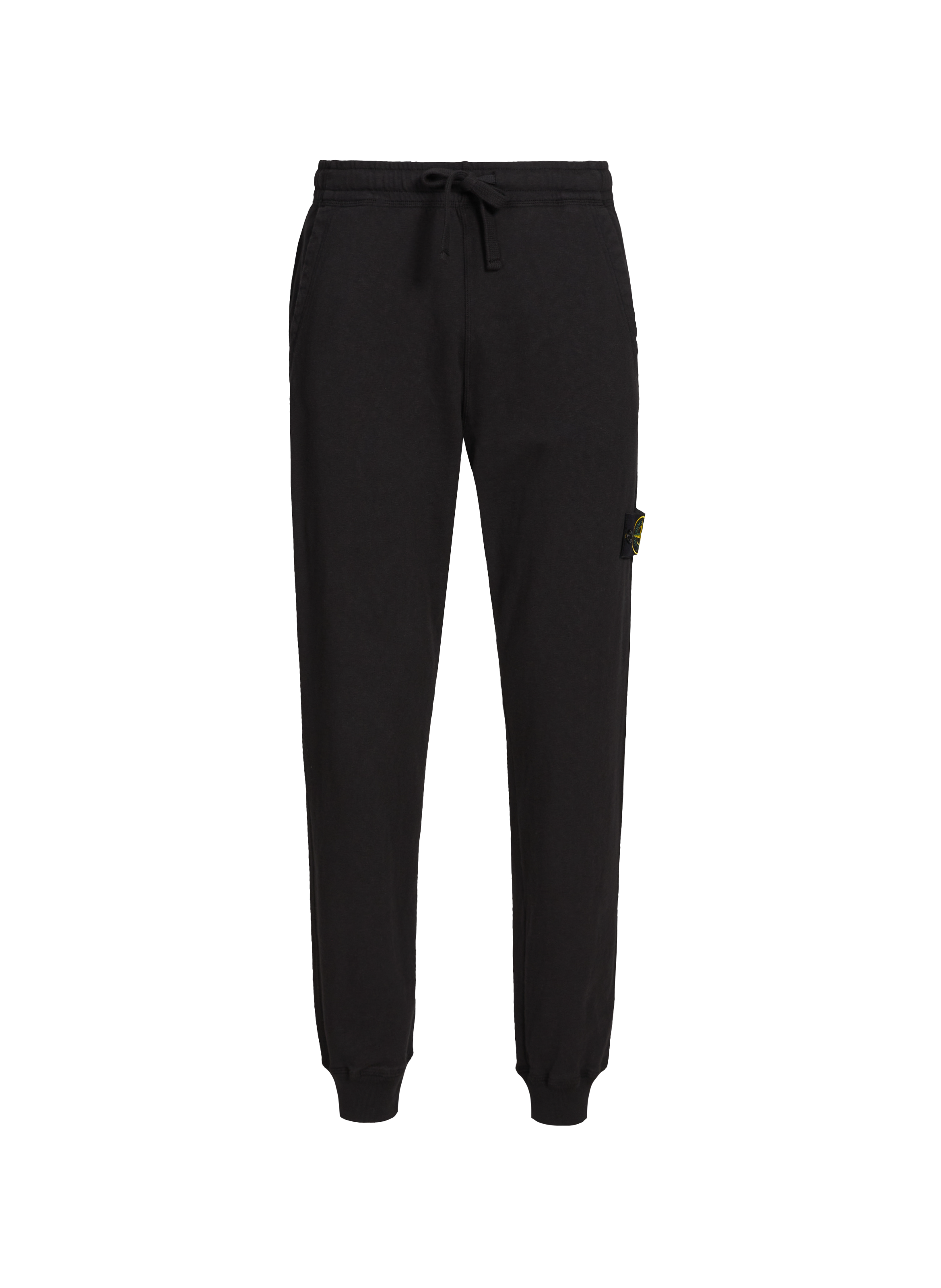 Pantalon de jogging en coton STONE ISLAND Noir